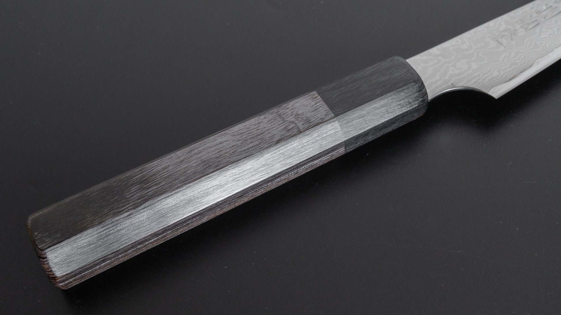 Hitohira Imojiya TH Damascus Paring 105mm Pakka Handle (Gray) - HITOHIRA