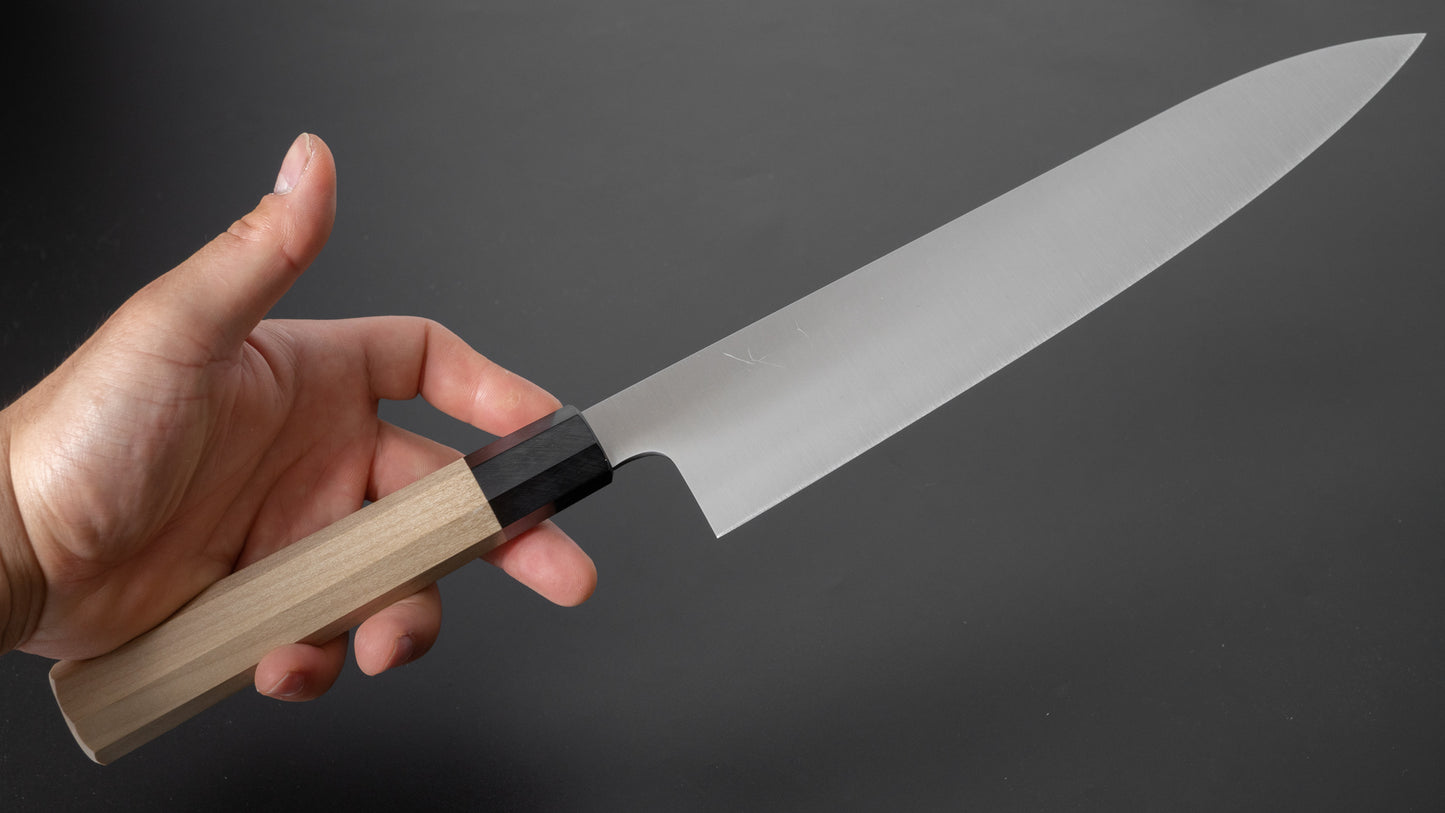 Hitohira Ashi Swedish Stainless Gyuto 270mm Ho Wood Handle - HITOHIRA