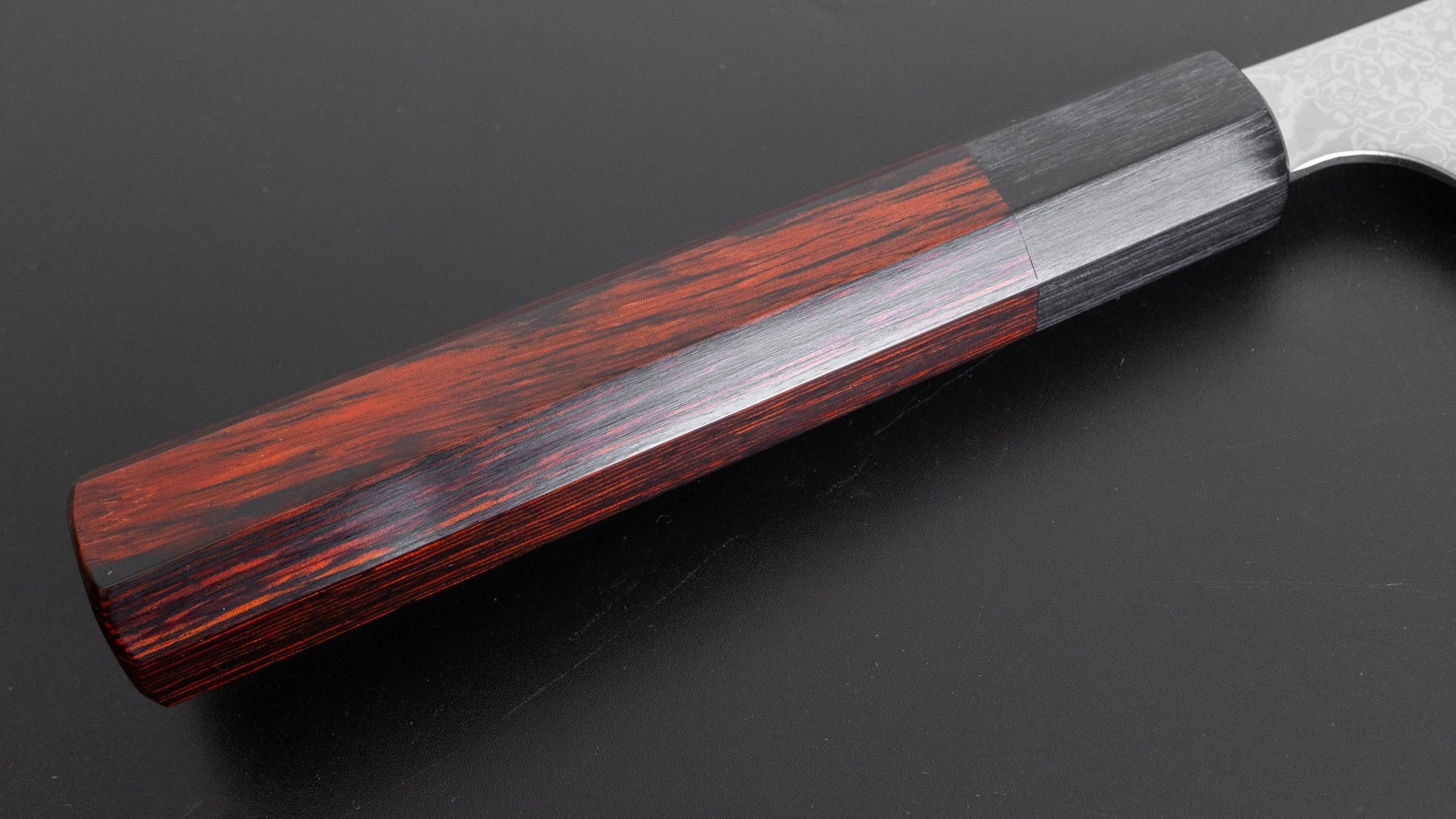 Hitohira Imojiya TH Damascus Kiritsuke Gyuto 210mm Pakka Handle (Red) - HITOHIRA