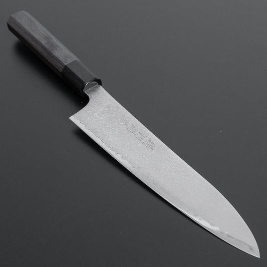 Hitohira Imojiya TH Damascus Gyuto 210mm Pakka Handle (Gray) - HITOHIRA