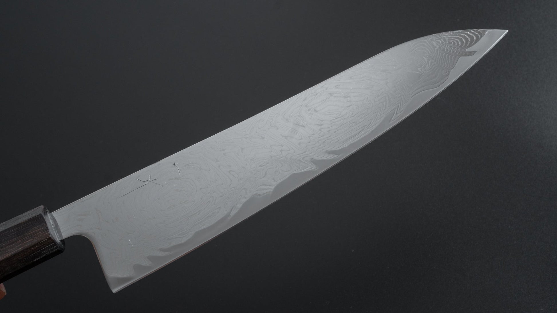 Hitohira Futana Nickel Damascus Gyuto 210mm Tagayasan Handle - HITOHIRA