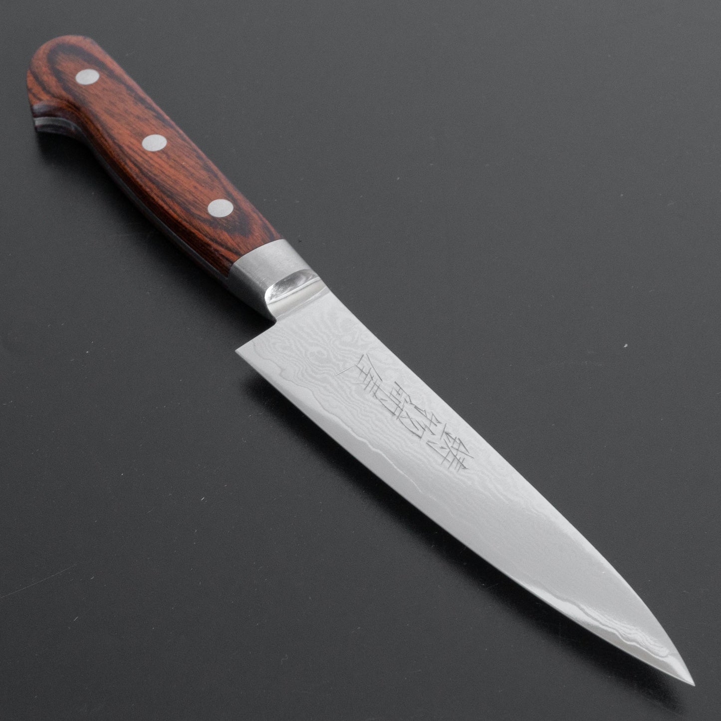 Hitohira Imojiya ST Damascus Petty 120mm Imitation Mahogany Handle - HITOHIRA