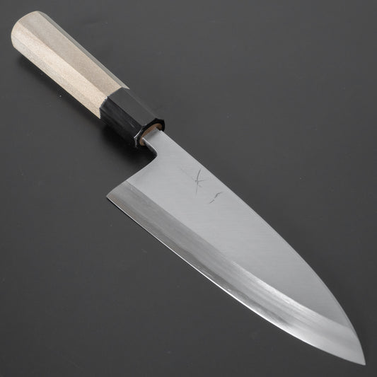 Hitohira Kikuchiyo Rikichi Silver #3 Deba 165mm Ho Wood Handle (Saya) - HITOHIRA