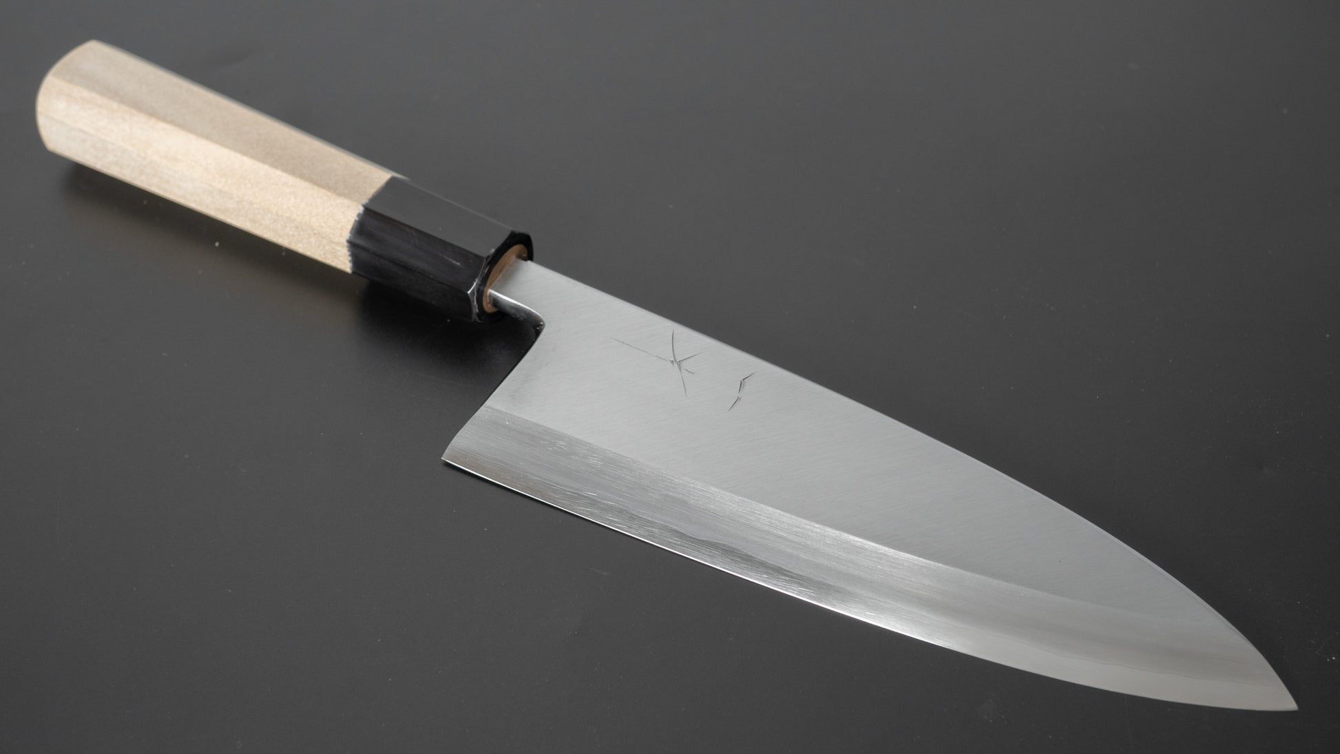 Hitohira Kikuchiyo Rikichi Silver #3 Deba 165mm Ho Wood Handle (Saya) - HITOHIRA