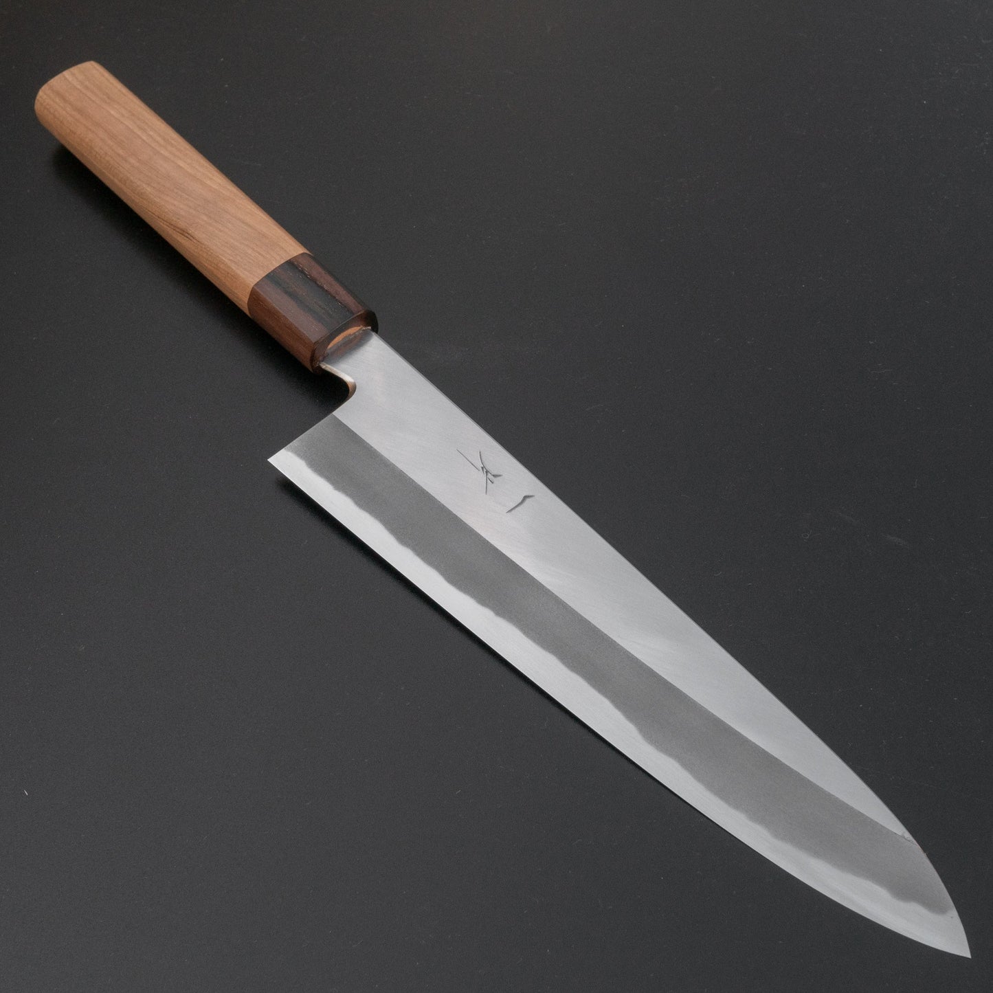 Hitohira Kikuchiyo Kyuzo White #2 Migaki Gyuto 240mm Cherry Wood Handle | HITOHIRA