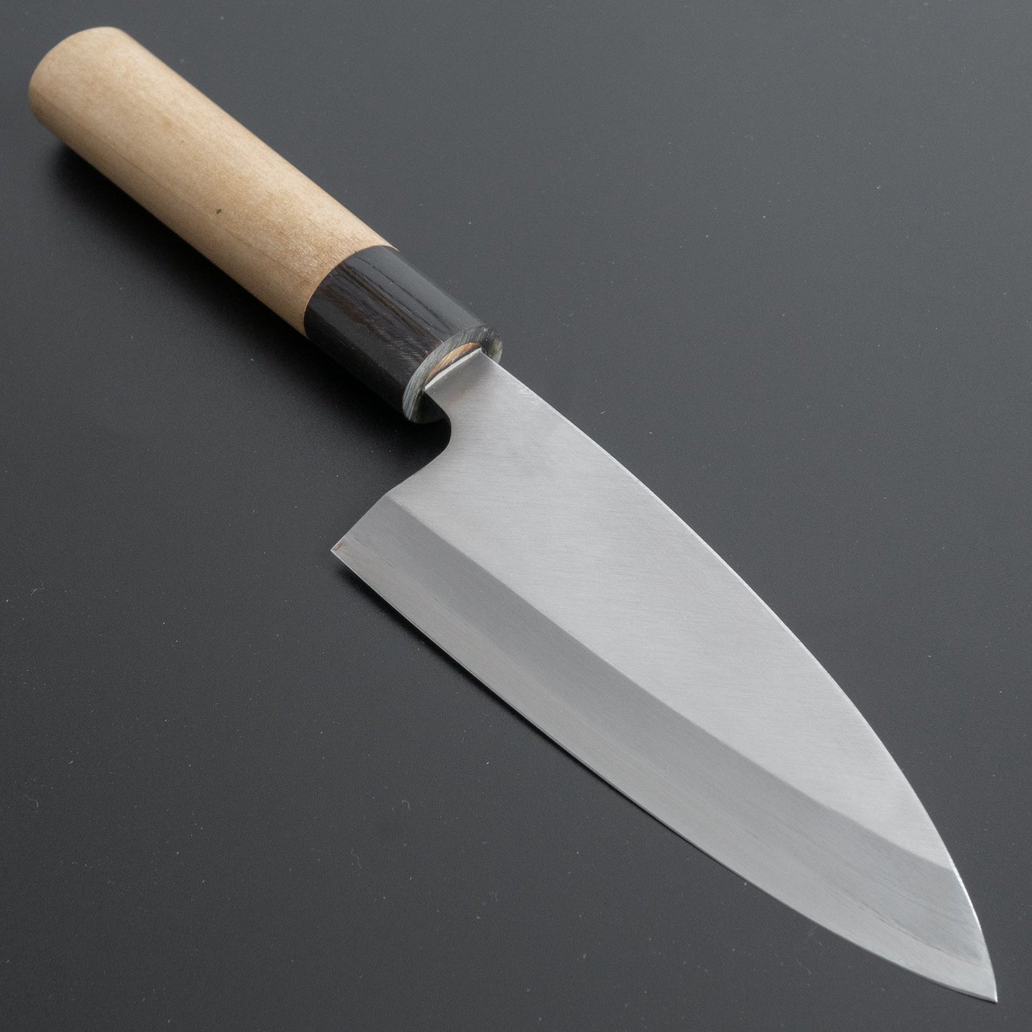 Mumei Stainless Deba 120mm Ho Wood Handle (Thin) - HITOHIRA