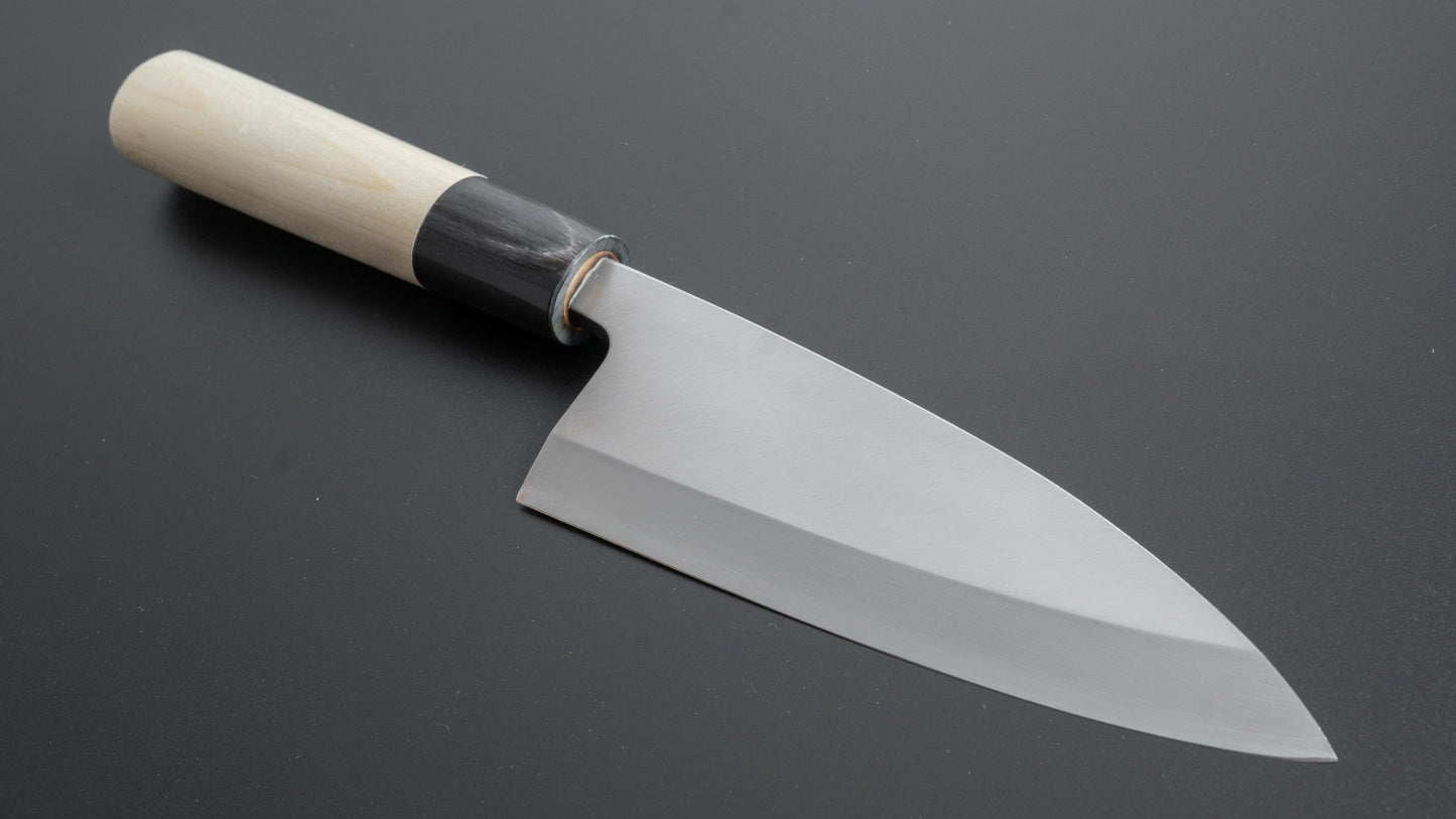 Mumei Stainless Deba 135mm Ho Wood Handle - HITOHIRA