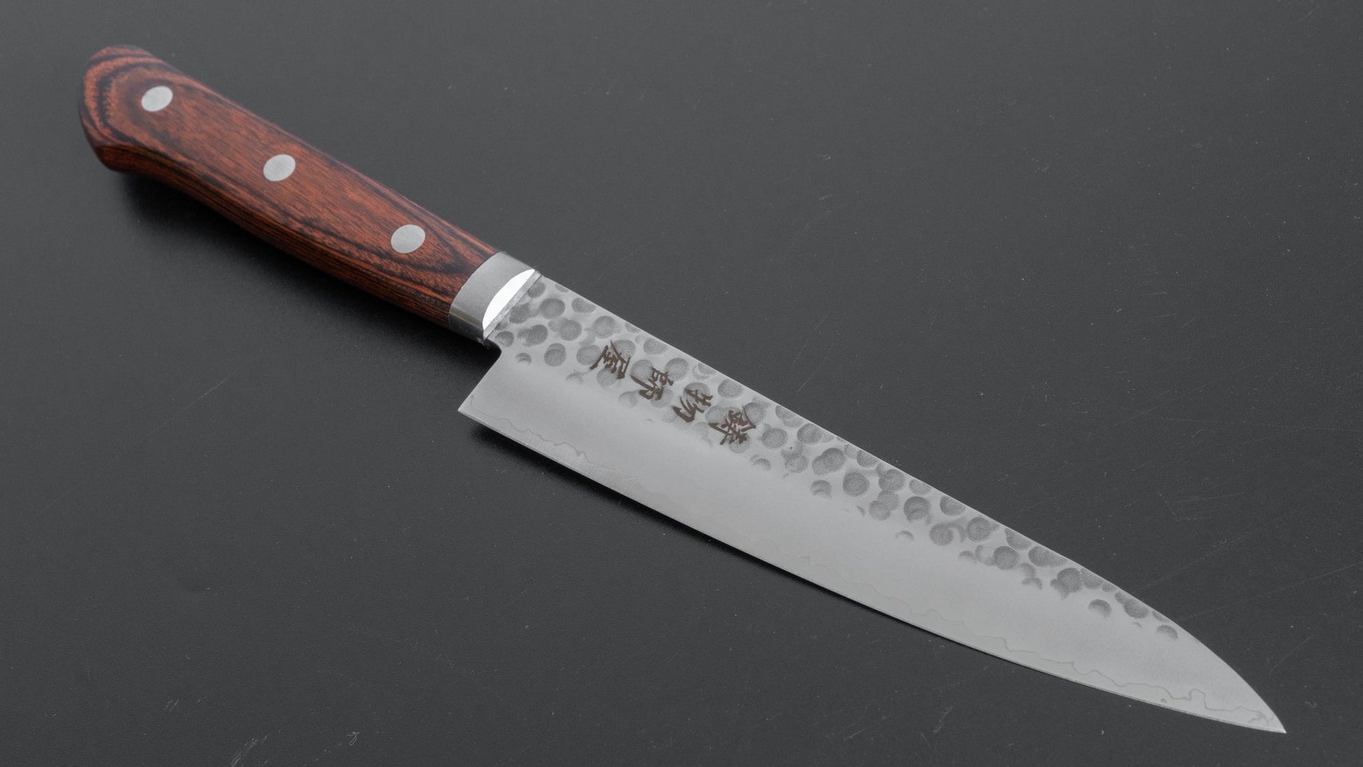 Hitohira Imojiya HG Tsuchime Petty 135mm Imitation Mahogany Handle - HITOHIRA