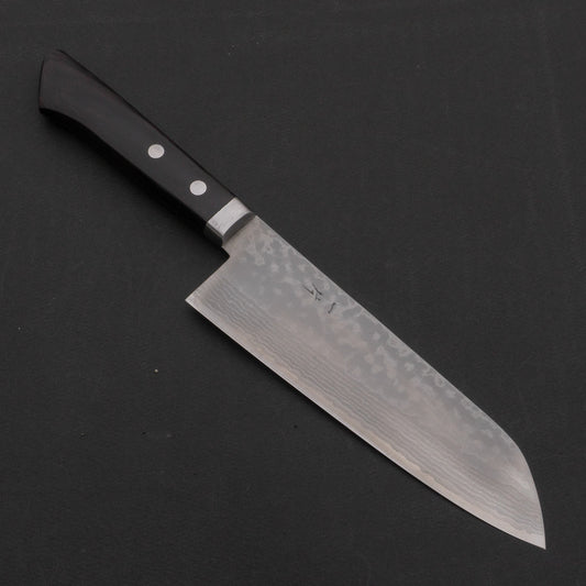 Hitohira NM V10 Damascus Santoku 170mm Pakka Handle | HITOHIRA