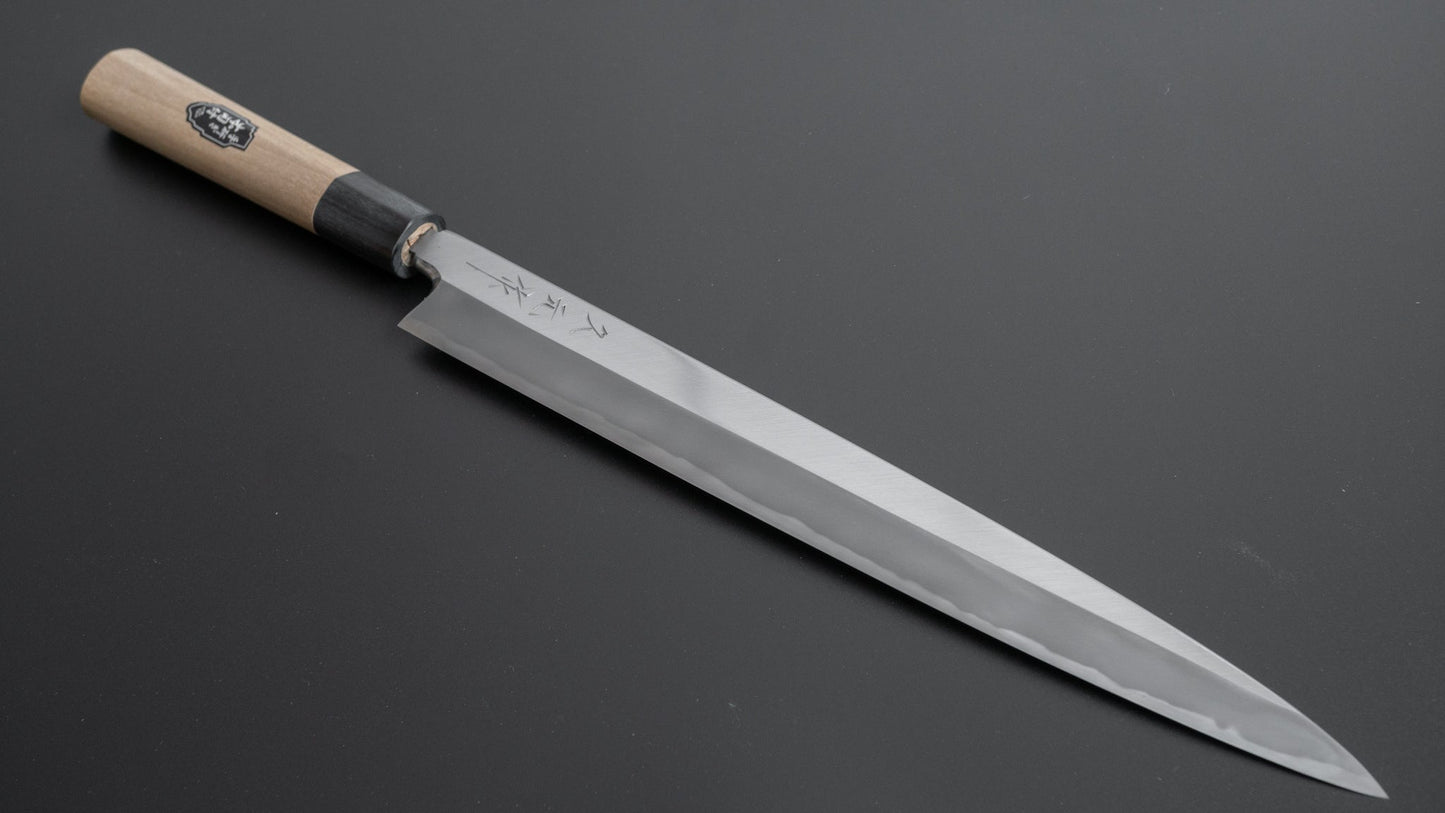 Morihei Hisamoto White #2 Yanagiba 300mm Ho Wood Handle (Fine Finish) - HITOHIRA