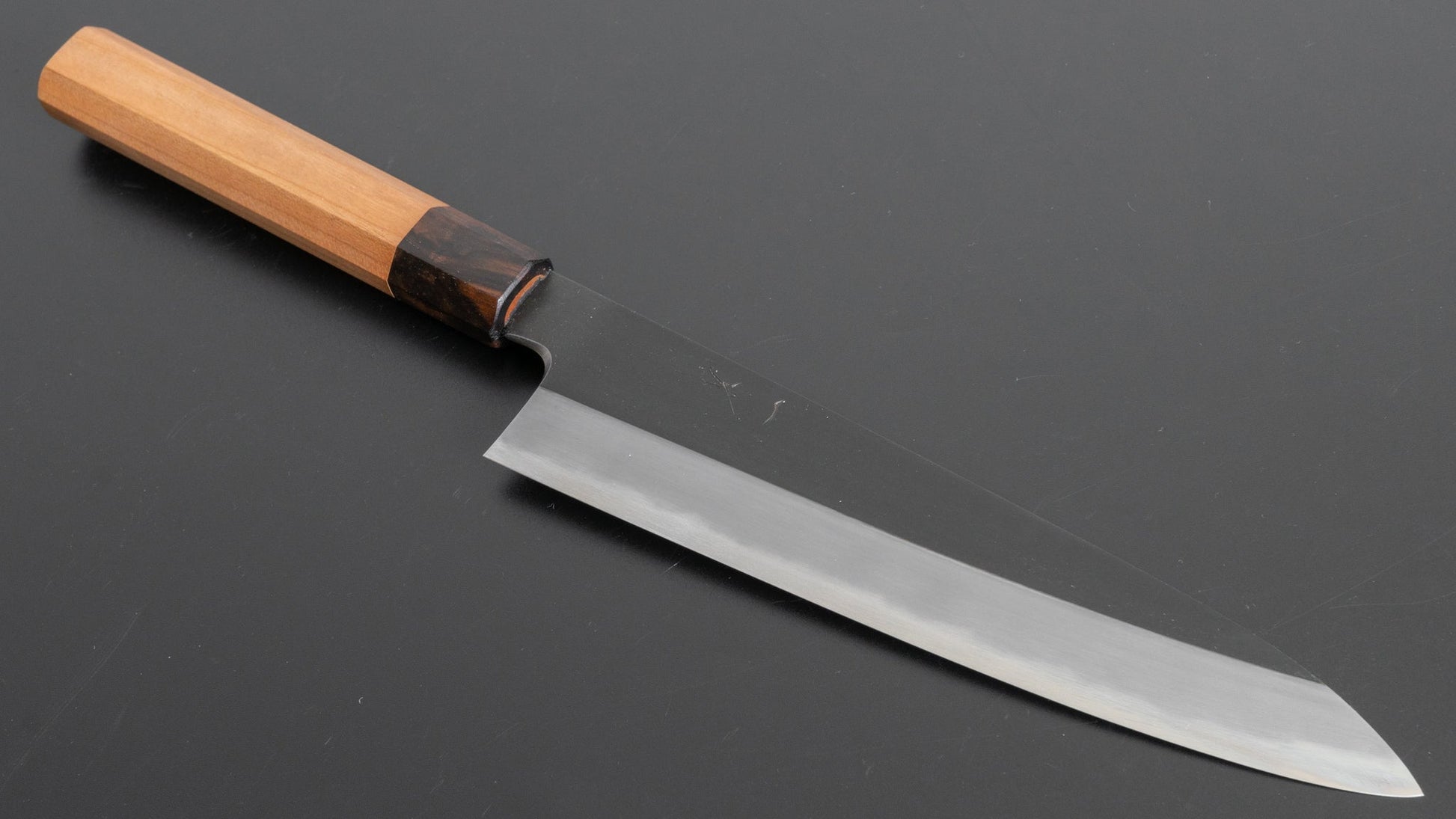 Hitohira Kikuchiyo Kyuzo White #2 Kurouchi Gyuto 210mm Cherry Wood Handle - HITOHIRA