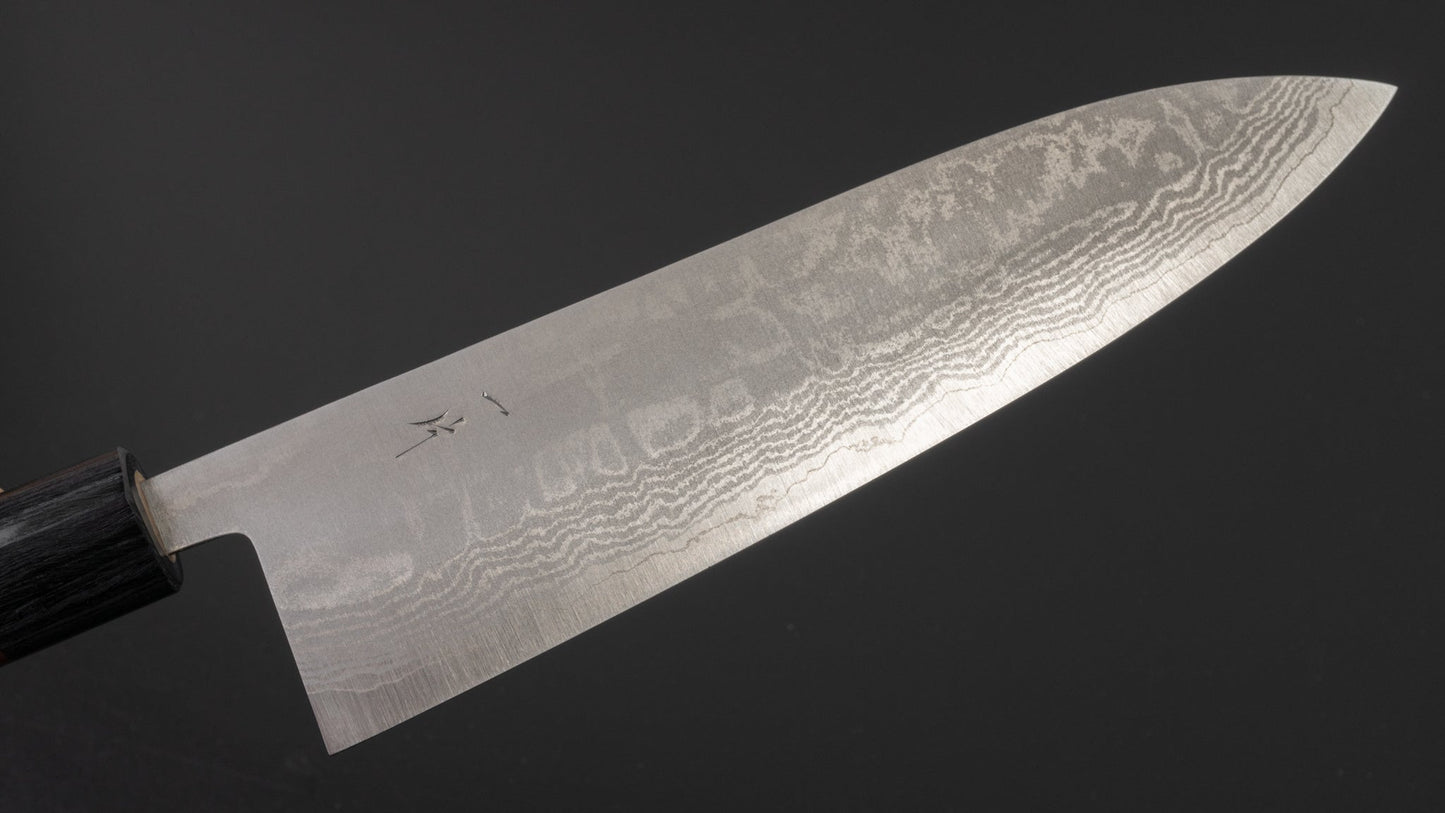 Hitohira Setsu Forged VG-10 Damascus Gyuto 210mm Rosewood Handle | HITOHIRA