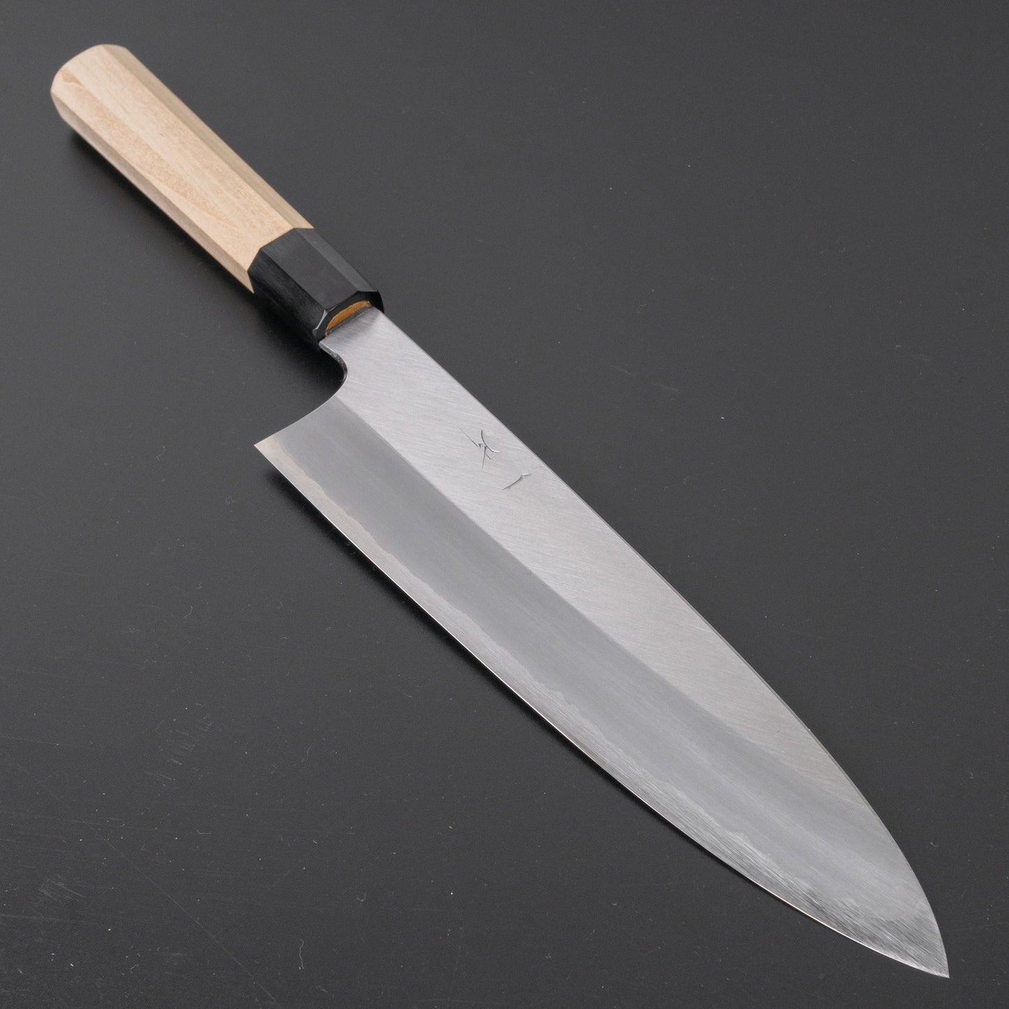 Hitohira Togashi White #1 Stainless Clad Gyuto 240mm Ho Wood Handle | HITOHIRA