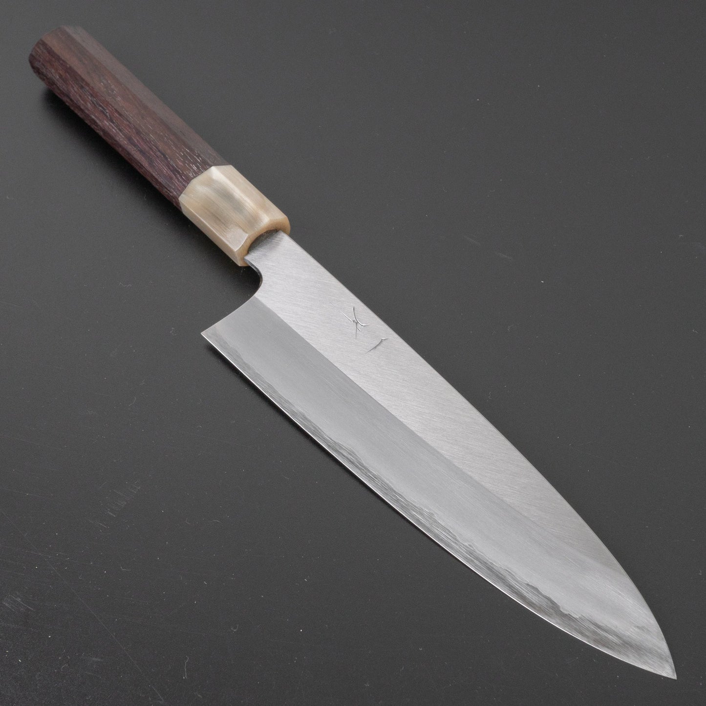 Hitohira Togashi White #1 Stainless Clad Gyuto 210mm Taihei Rosewood Handle | HITOHIRA