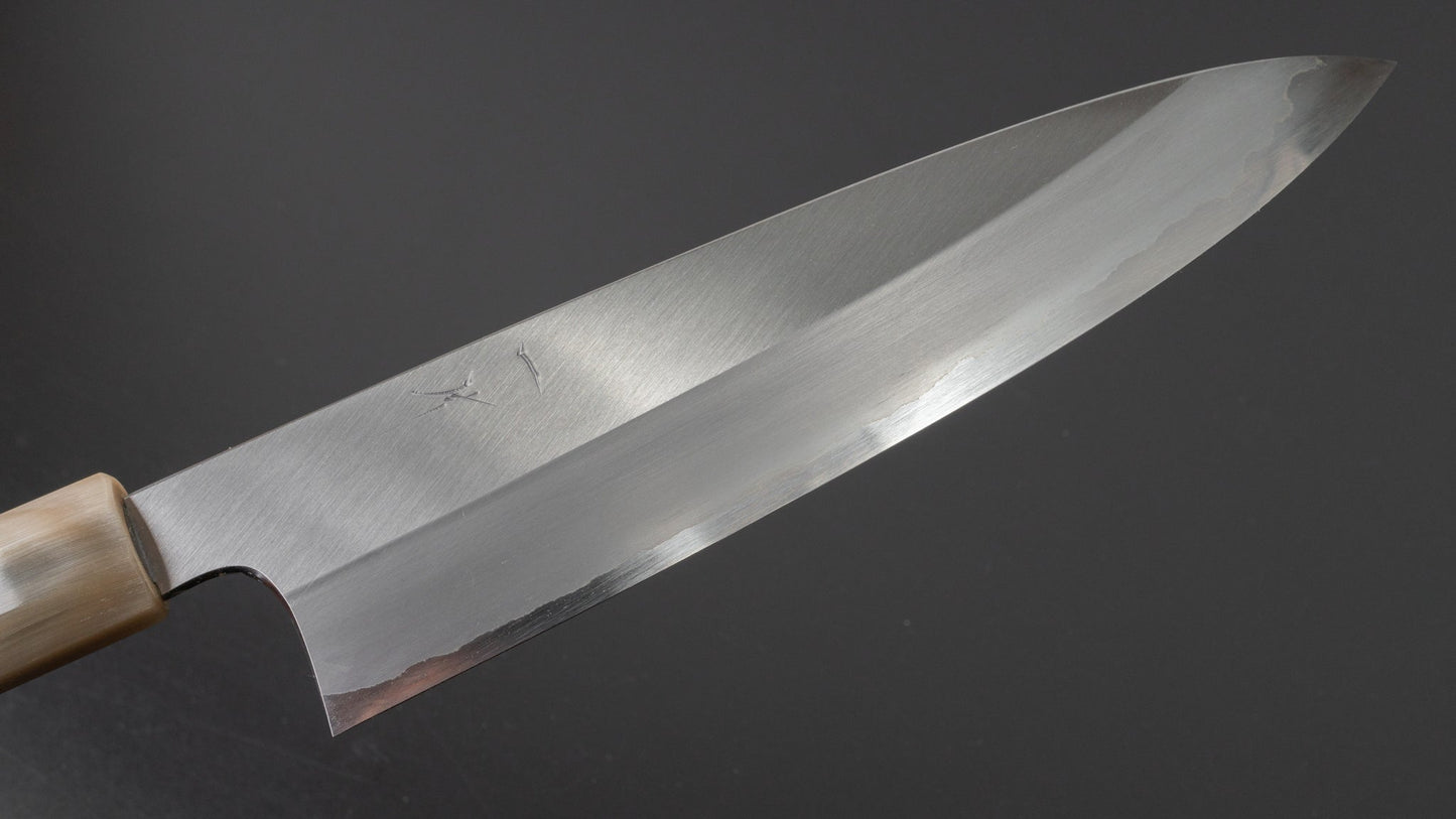 Hitohira Togashi White #1 Stainless Clad Gyuto 210mm Taihei Rosewood Handle | HITOHIRA