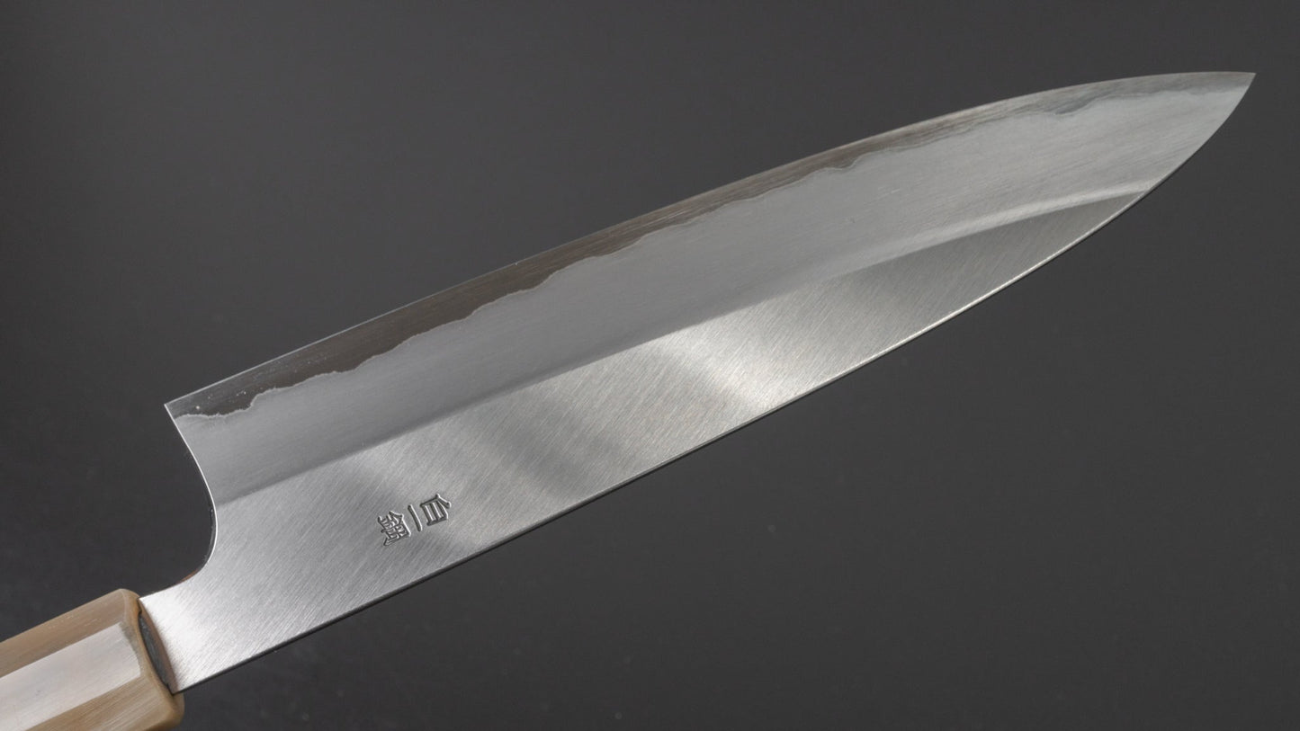 Hitohira Togashi White #1 Stainless Clad Gyuto 210mm Taihei Rosewood Handle | HITOHIRA