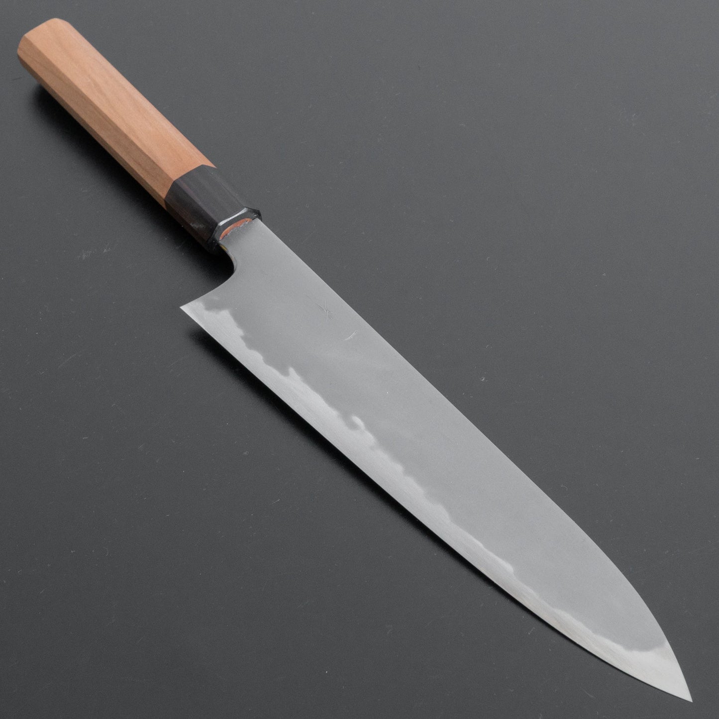 Hitohira Kikuchiyo Yohei Blue #2 Kasumi Gyuto 240mm Cherry Wood Handle - HITOHIRA