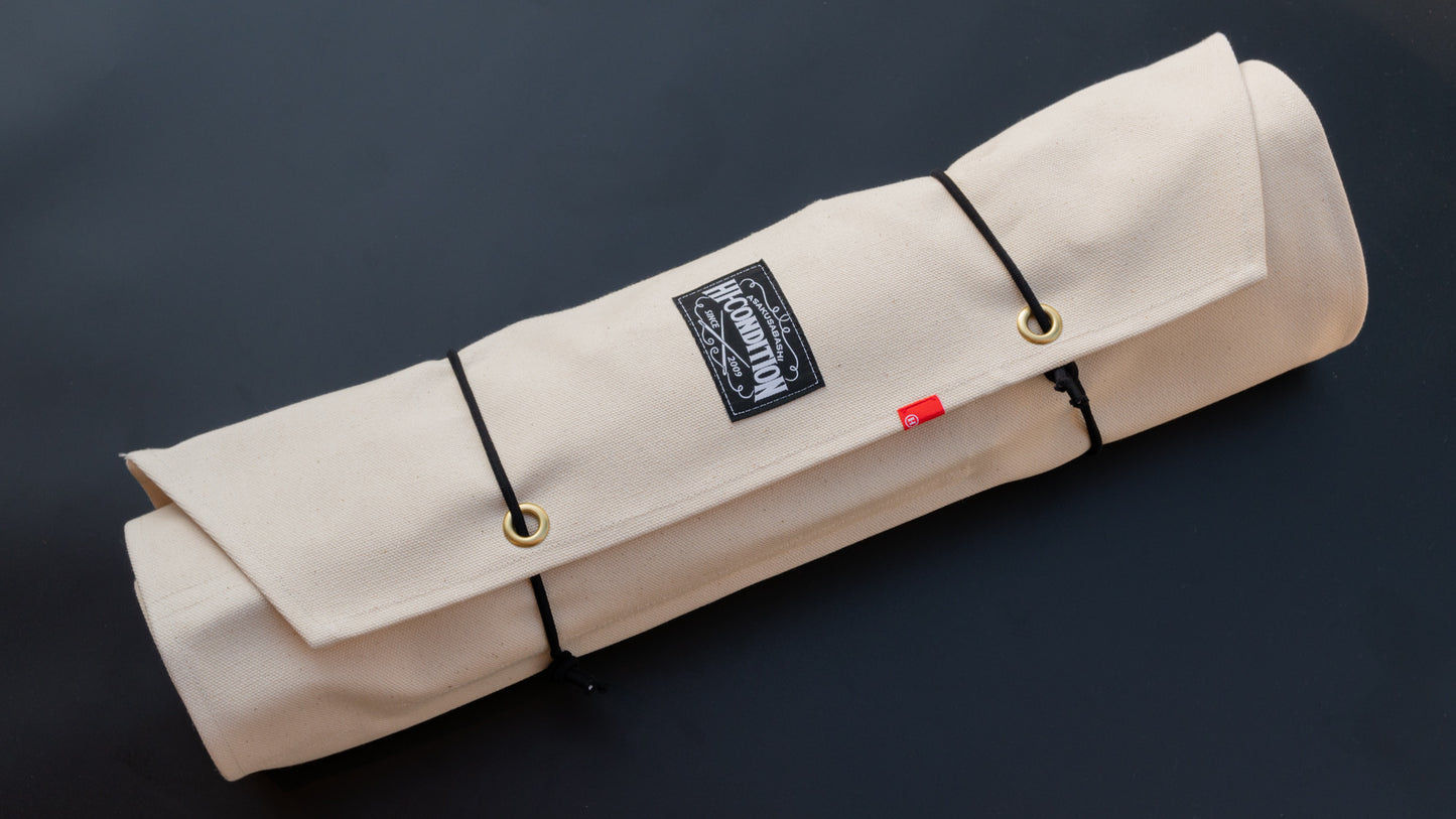 HI-CONDITION Hanpu Canvas 9 Pockets Knife Roll Kinari - HITOHIRA