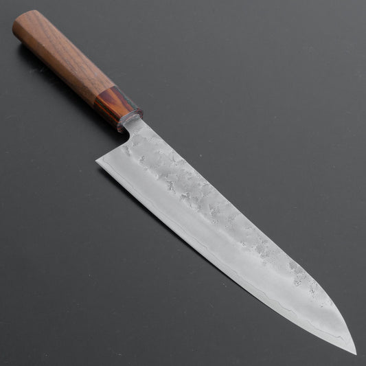 Hitohira Futana S3 Nashiji Gyuto 210mm Walnut Handle (Rainbow) - HITOHIRA