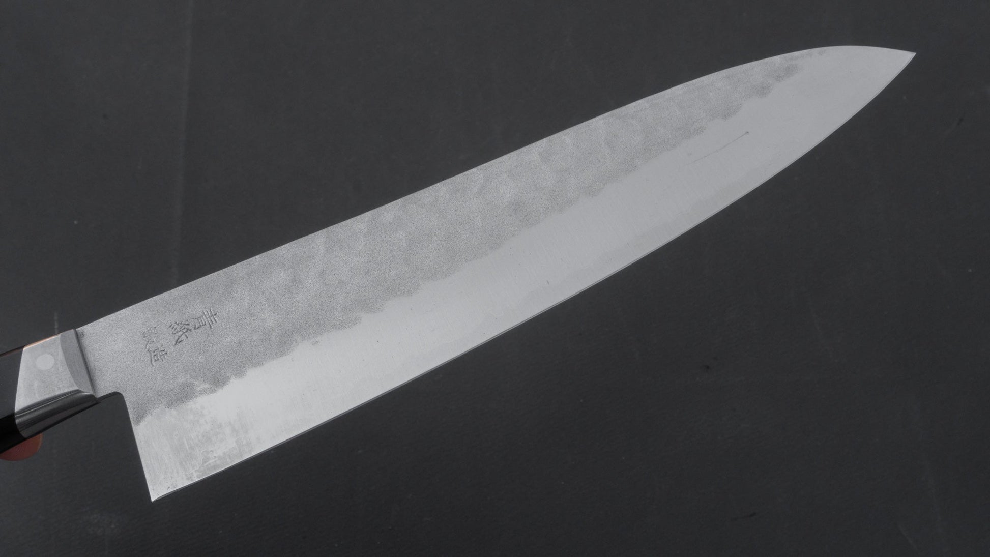 Mumei NOS Blue #2 Stainless Clad Gyuto 210mm Pakka Handle | HITOHIRA