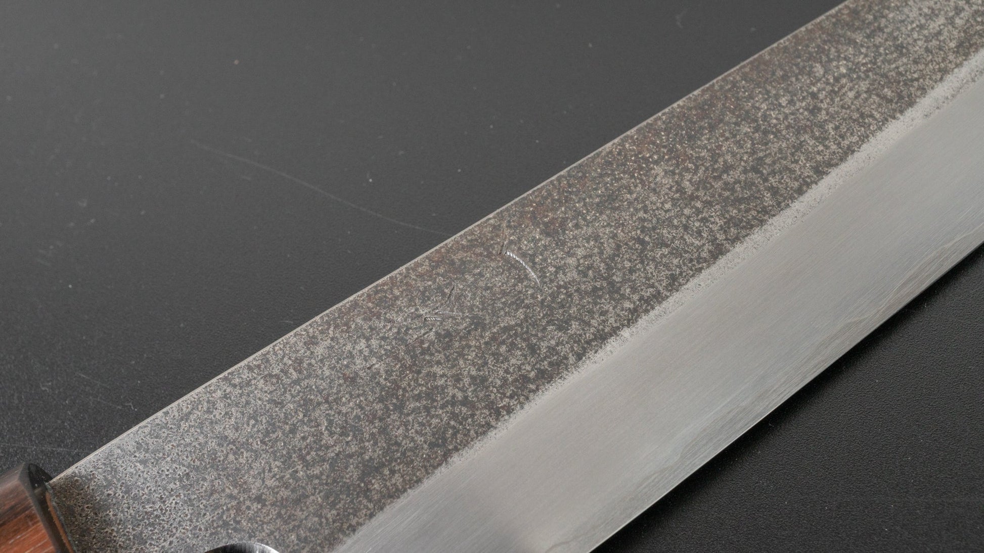 Hitohira Kikuchiyo Rikichi Kurouchi Silver #3 Gyuto 210mm Cherry Wood Handle | HITOHIRA