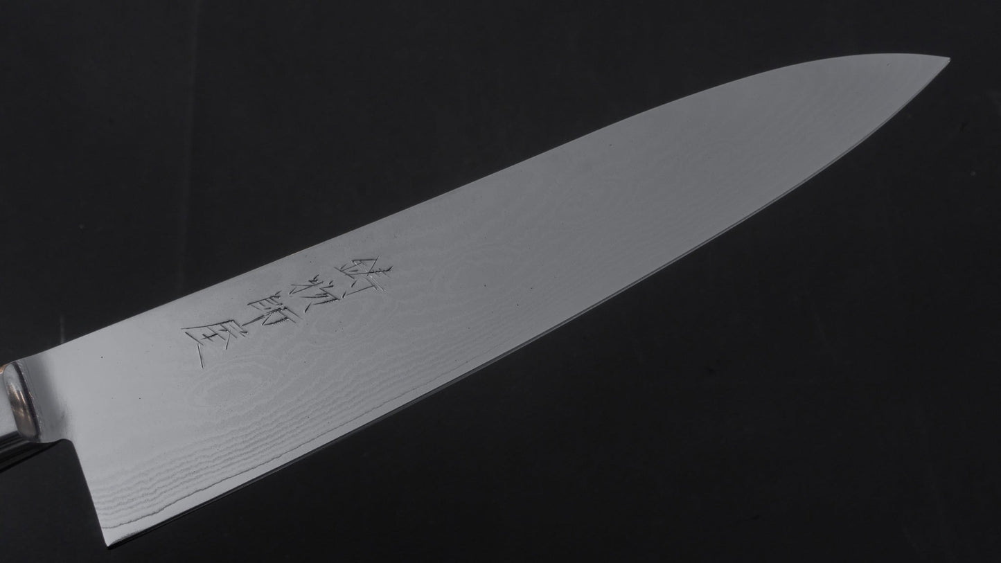 Hitohira Imojiya Kuma 33 layers Damascus VG10 Gyuto 210mm Pakka Handle | HITOHIRA