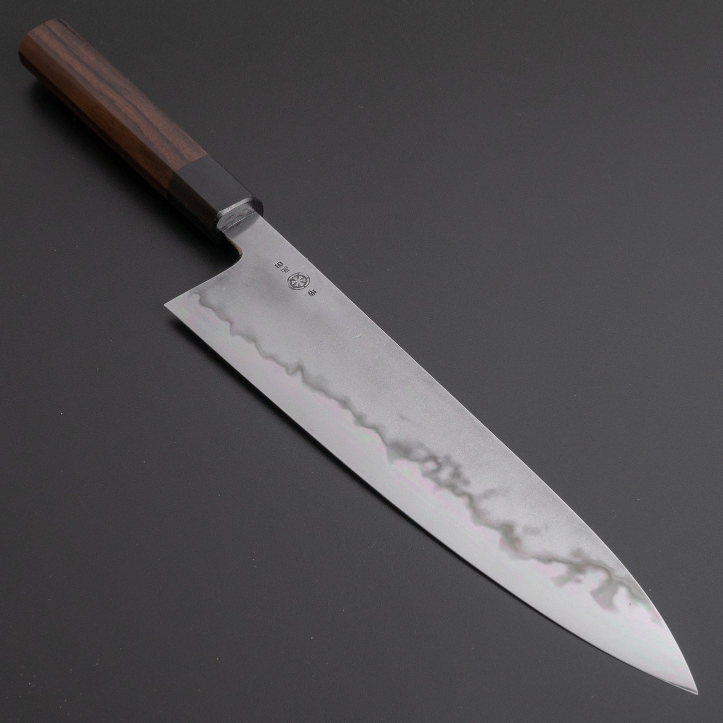 Takada no Hamono White #1 Suiboku Gyuto 240mm Rosewood Handle - HITOHIRA