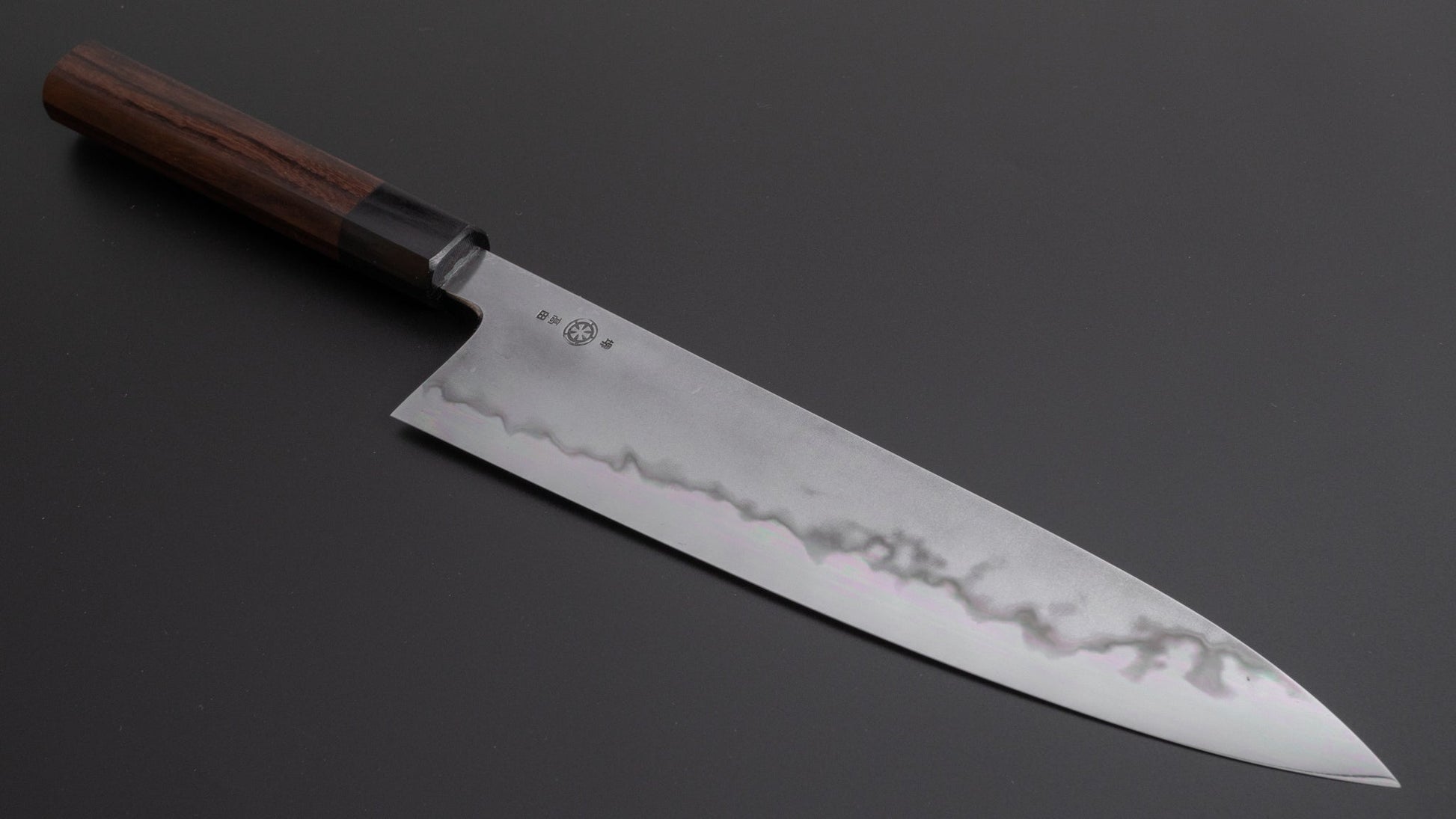 Takada no Hamono White #1 Suiboku Gyuto 240mm Rosewood Handle - HITOHIRA