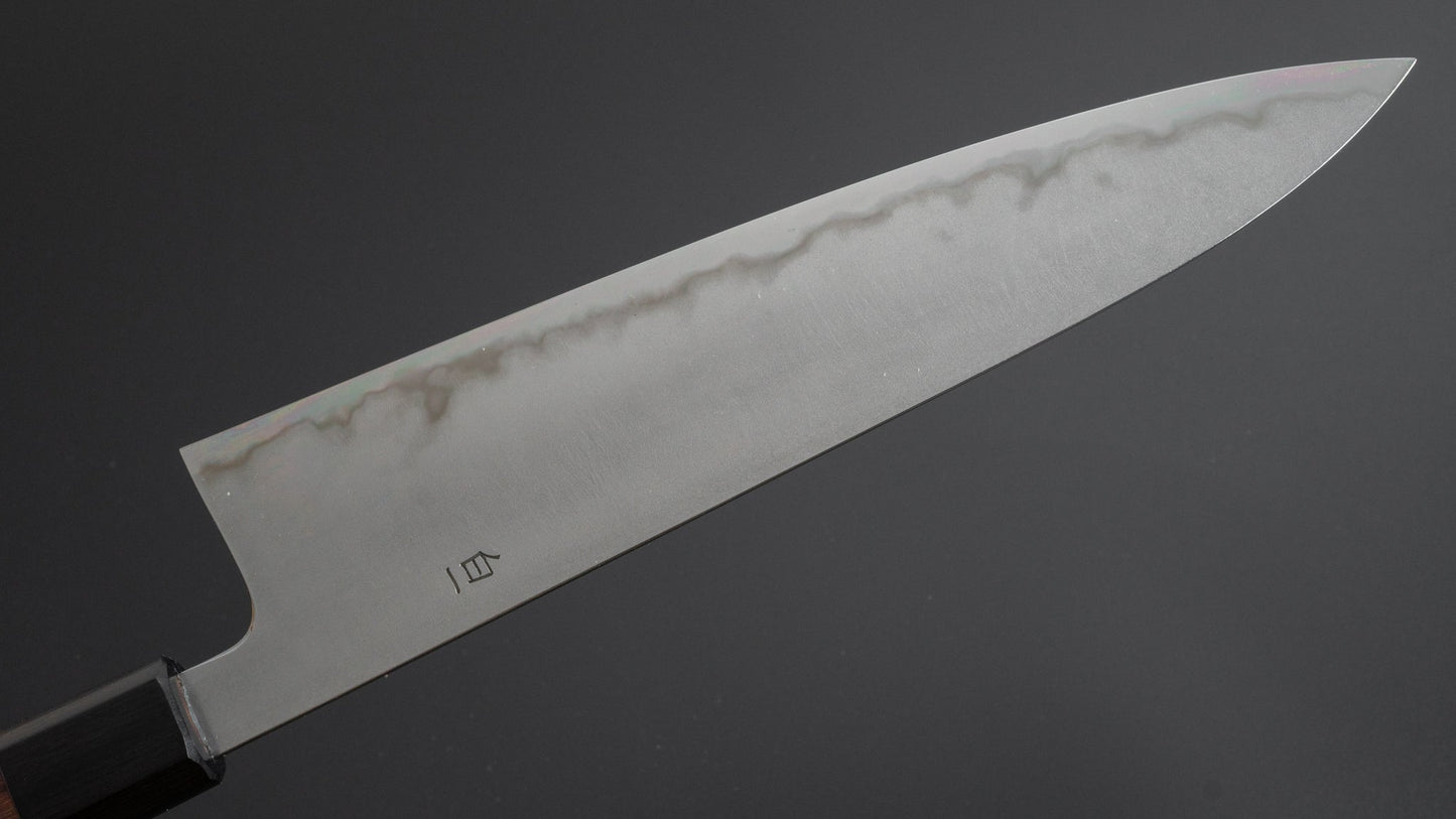 Takada no Hamono White #1 Suiboku Gyuto 240mm Rosewood Handle - HITOHIRA