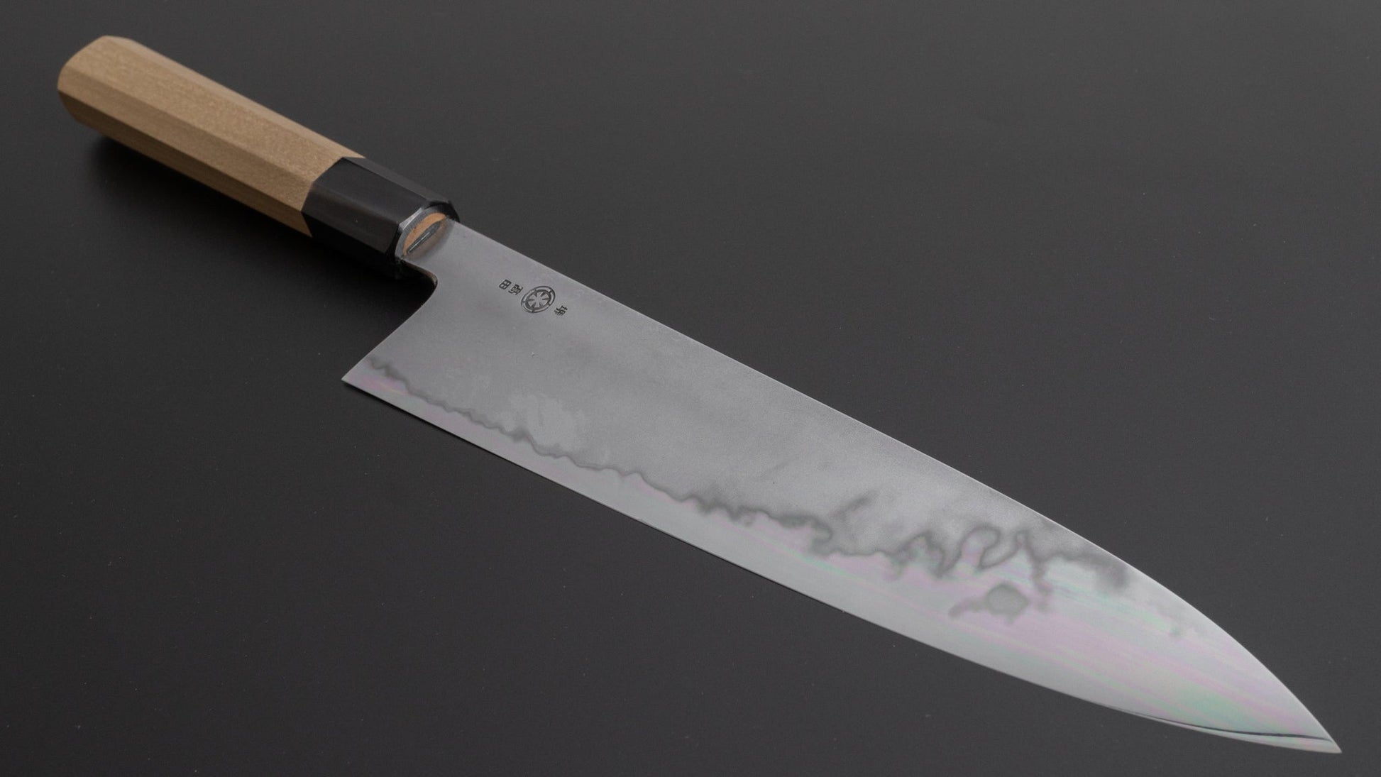 Takada no Hamono White #1 Suiboku Gyuto 240mm Ho Wood Handle - HITOHIRA