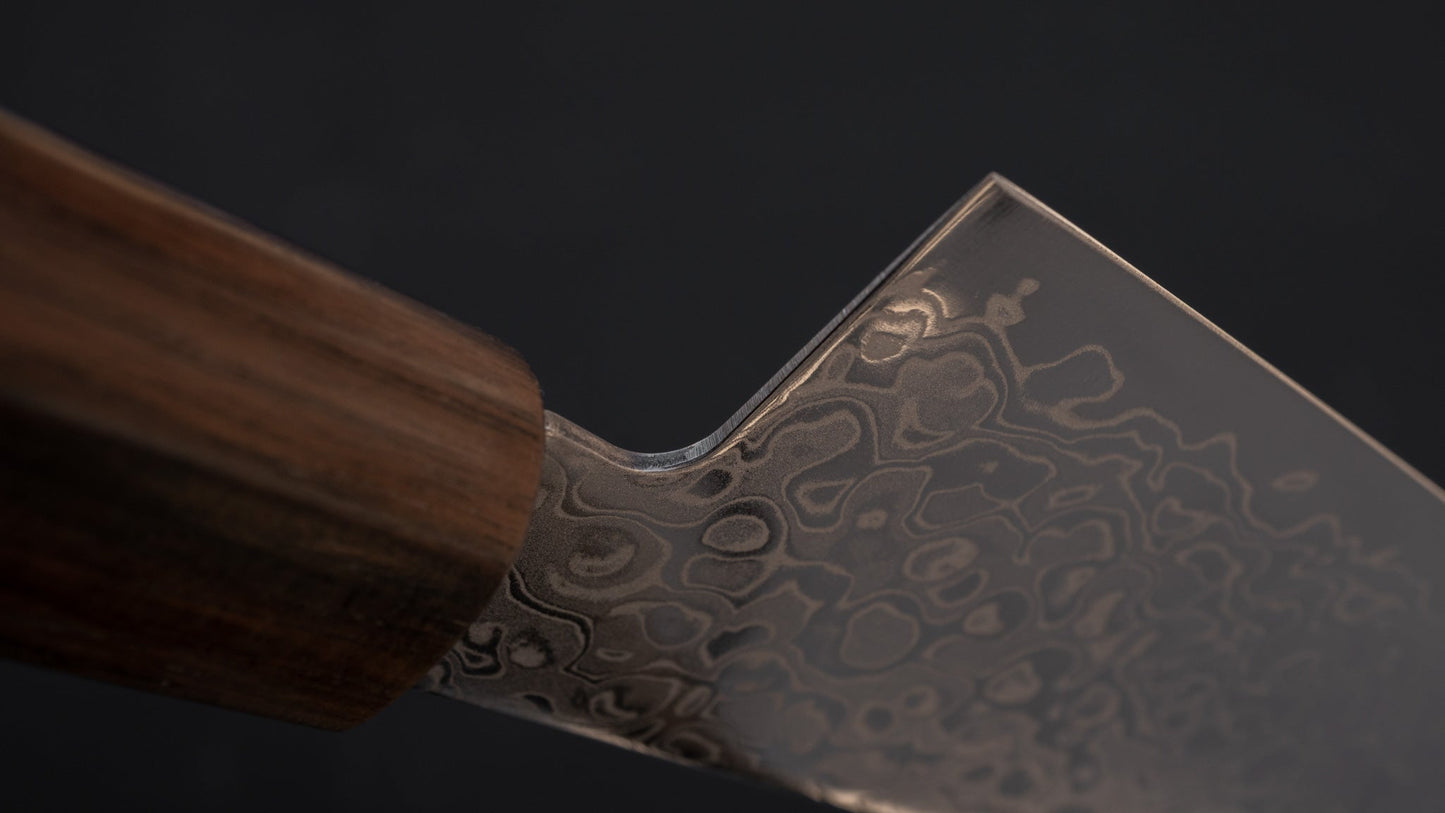 Hitohira HG Damascus Santoku 185mm Cherry Wood Handle | HITOHIRA