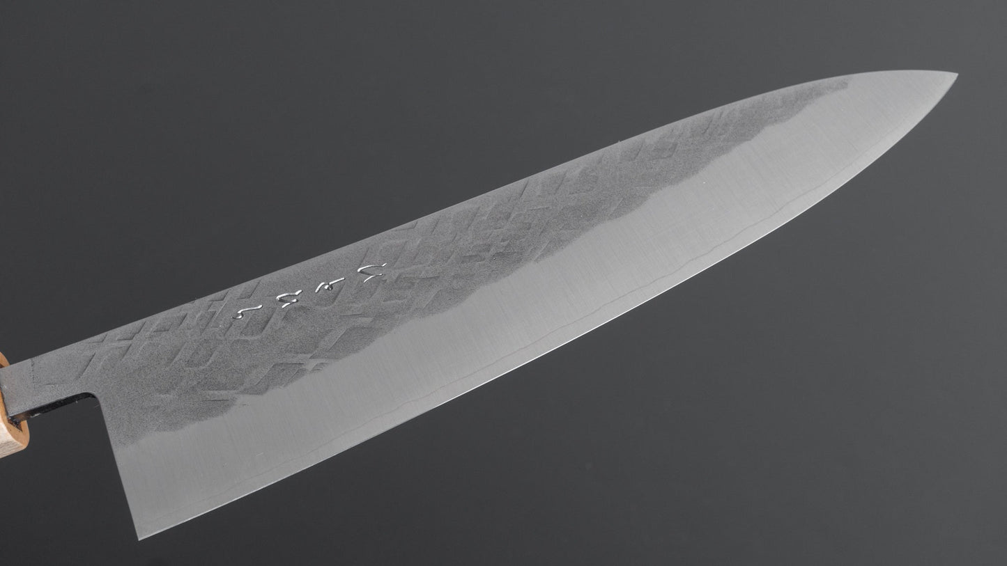 Hitohira TD SLD Tsuchime Gyuto 210mm Walnut Handle - HITOHIRA