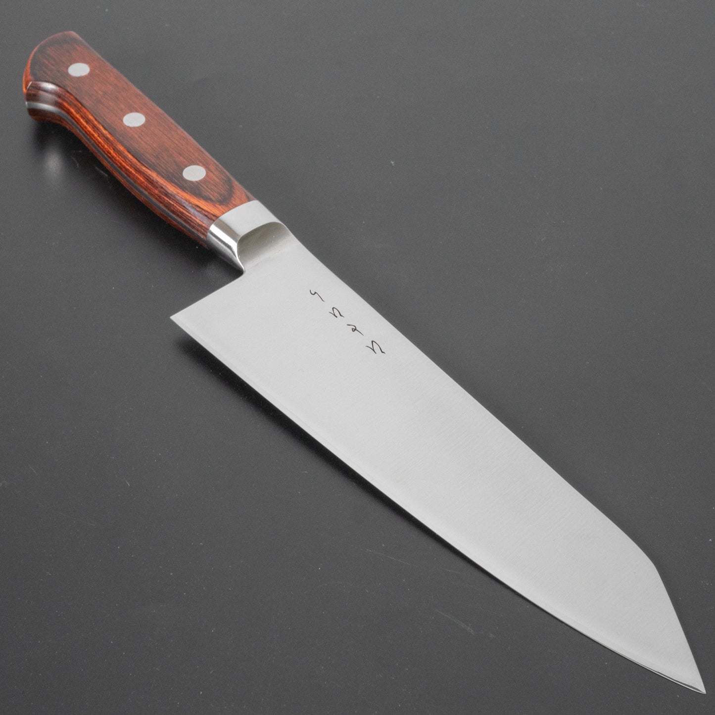 Hitohira KH Stainless Bunka 180mm Imitation Mahogany Handle - HITOHIRA