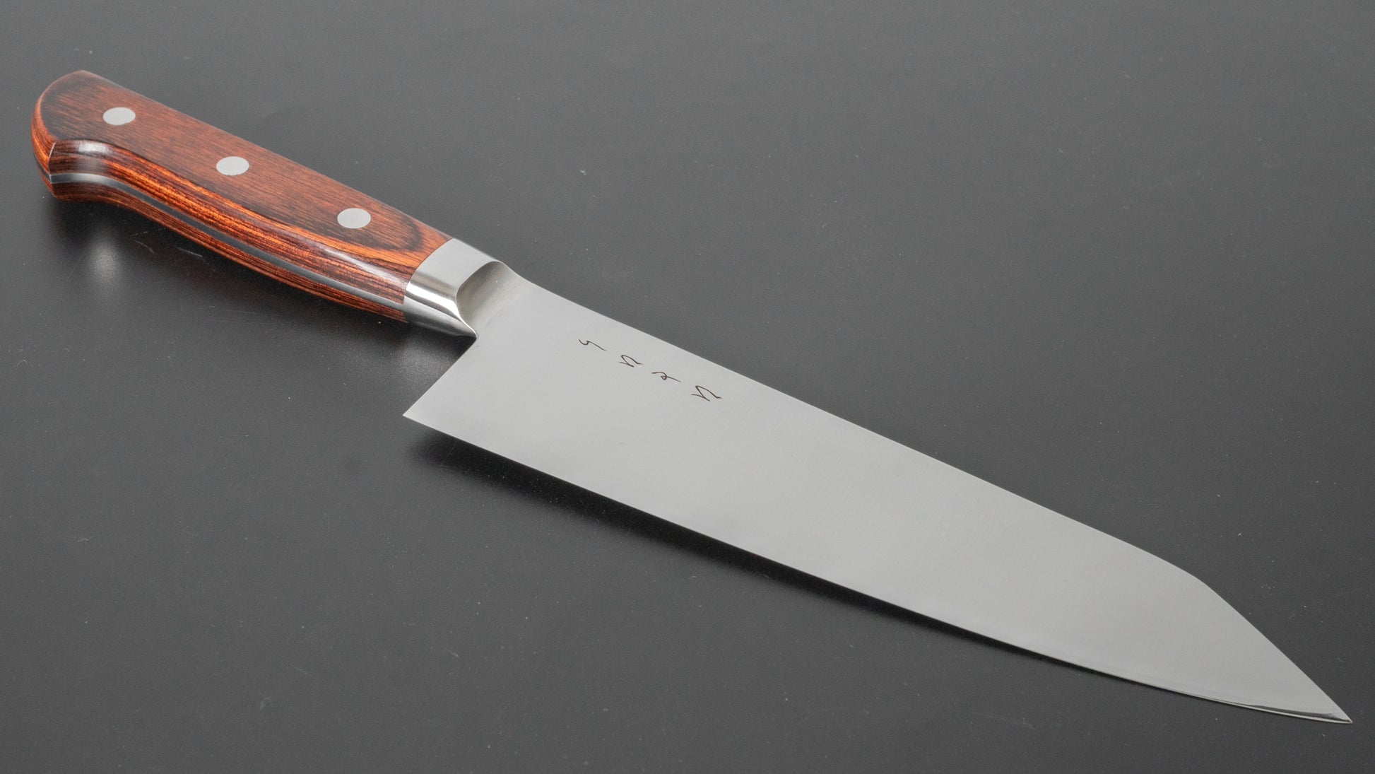 Hitohira KH Stainless Bunka 180mm Imitation Mahogany Handle - HITOHIRA