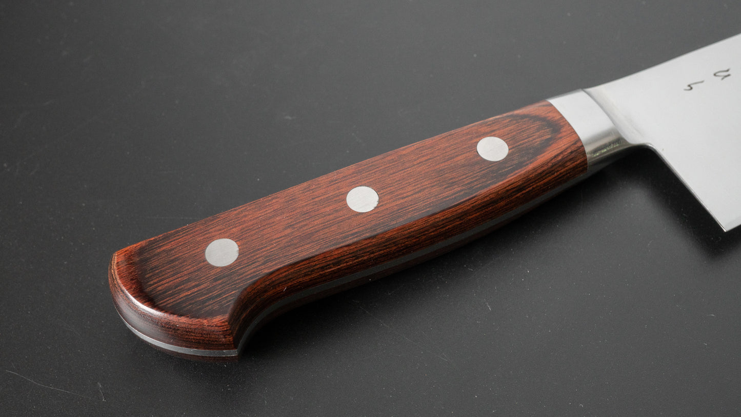 Hitohira KH Stainless Bunka 180mm Imitation Mahogany Handle - HITOHIRA