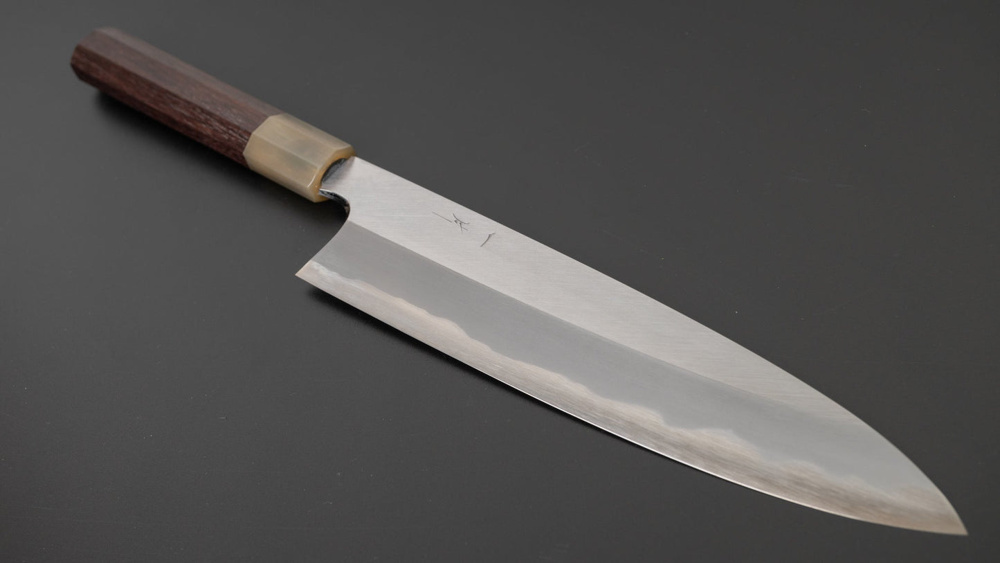 Hitohira Togashi Blue #1 Single Bevel Gyuto 240mm Taihei Rosewood Handle (Saya) | HITOHIRA