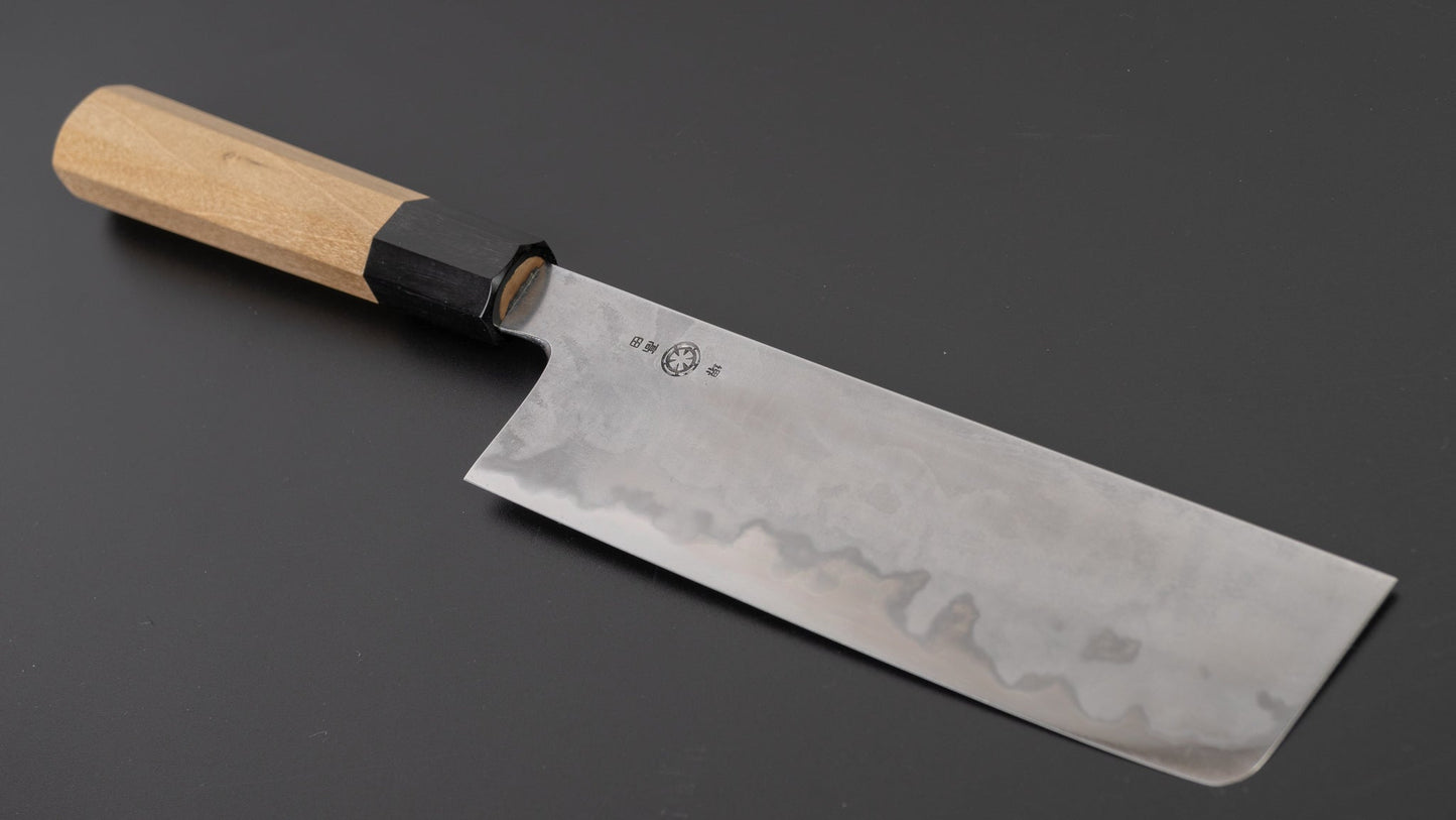 Takada no Hamono Blue #2 Suiboku Nakiri 180mm Ho Wood Handle | HITOHIRA