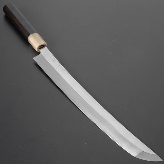 Hitohira Kikuchiyo Mosuke Silver #3 Yanagi Sakimaru 300mm Taihei Ebony Handle (Extra Curved) - HITOHIRA