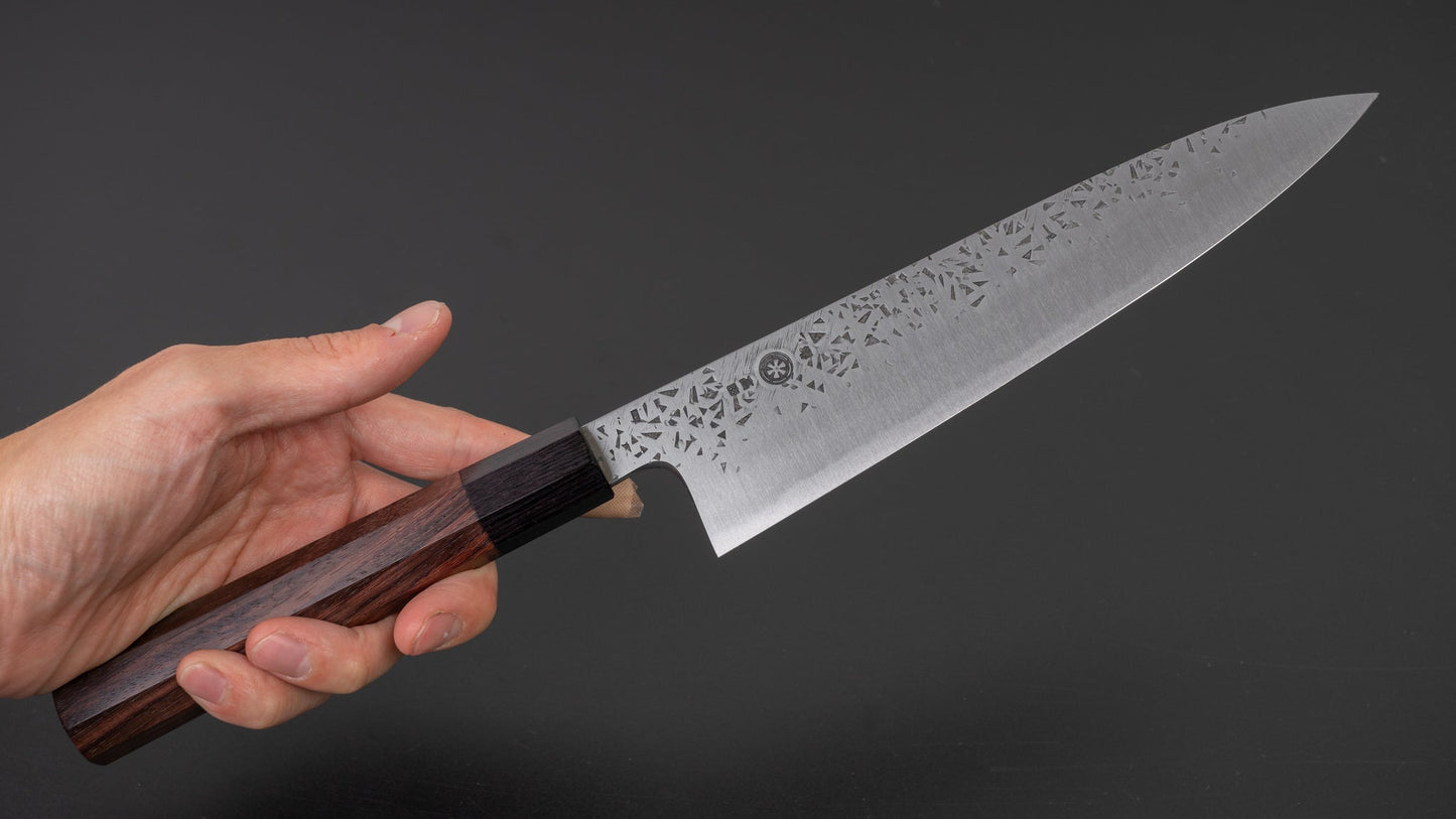 Takada no Hamono White #2 HH Reika Gyuto 210mm Rosewood Handle | HITOHIRA