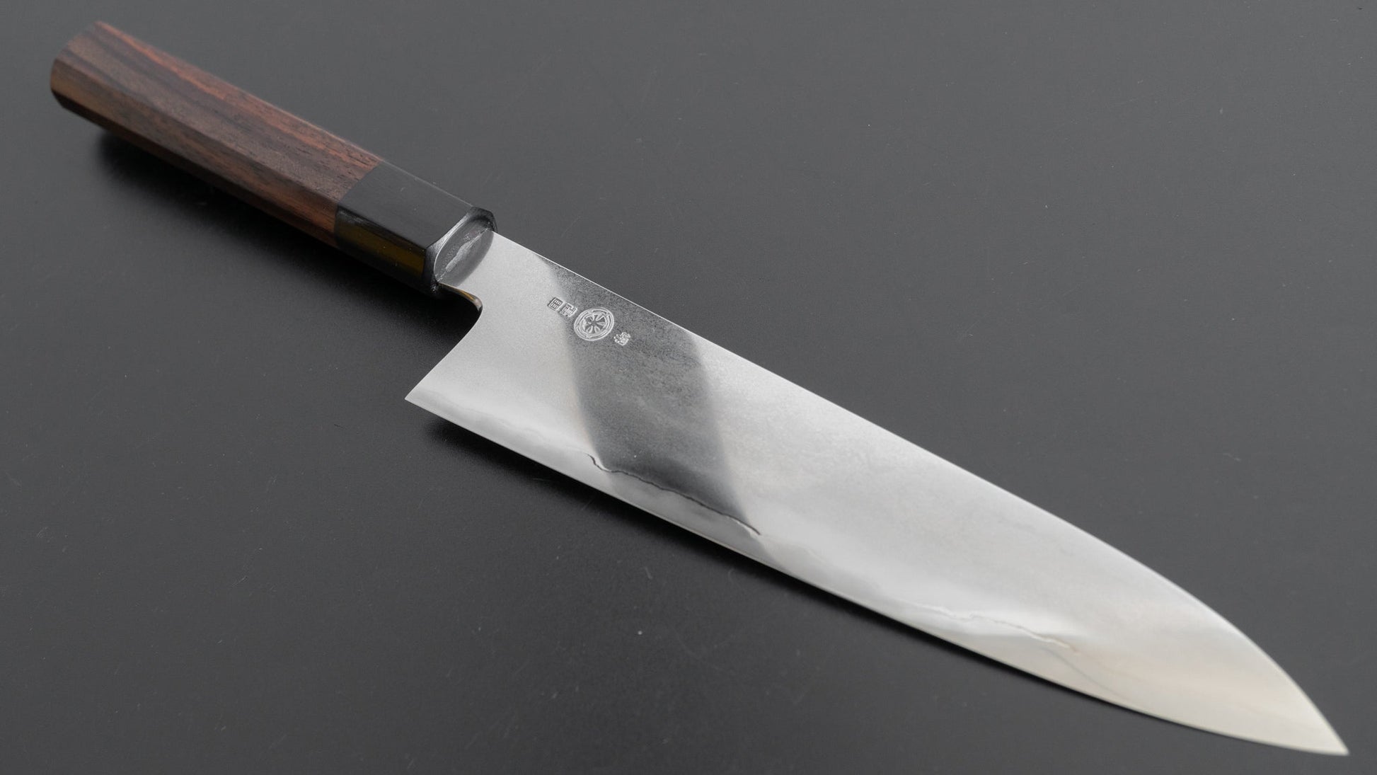 Takada no Hamono Silver #3 Suiboku Gyuto 210mm Rosewood Handle - HITOHIRA