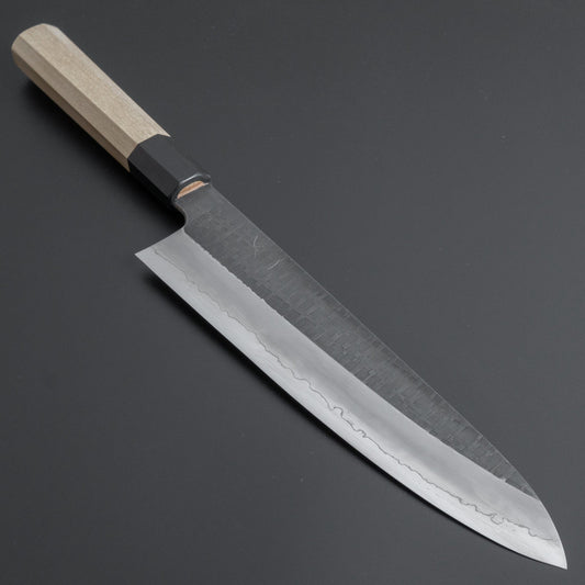 Hitohira Kikuchiyo Kyuzo Amime Silver #3 Gyuto 240mm Ho Wood Handle - HITOHIRA