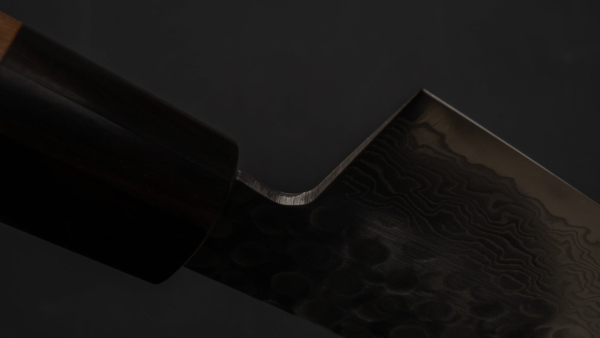 Hitohira HG Tsuchime Damascus Gyuto 210mm Cherry Wood Handle | HITOHIRA