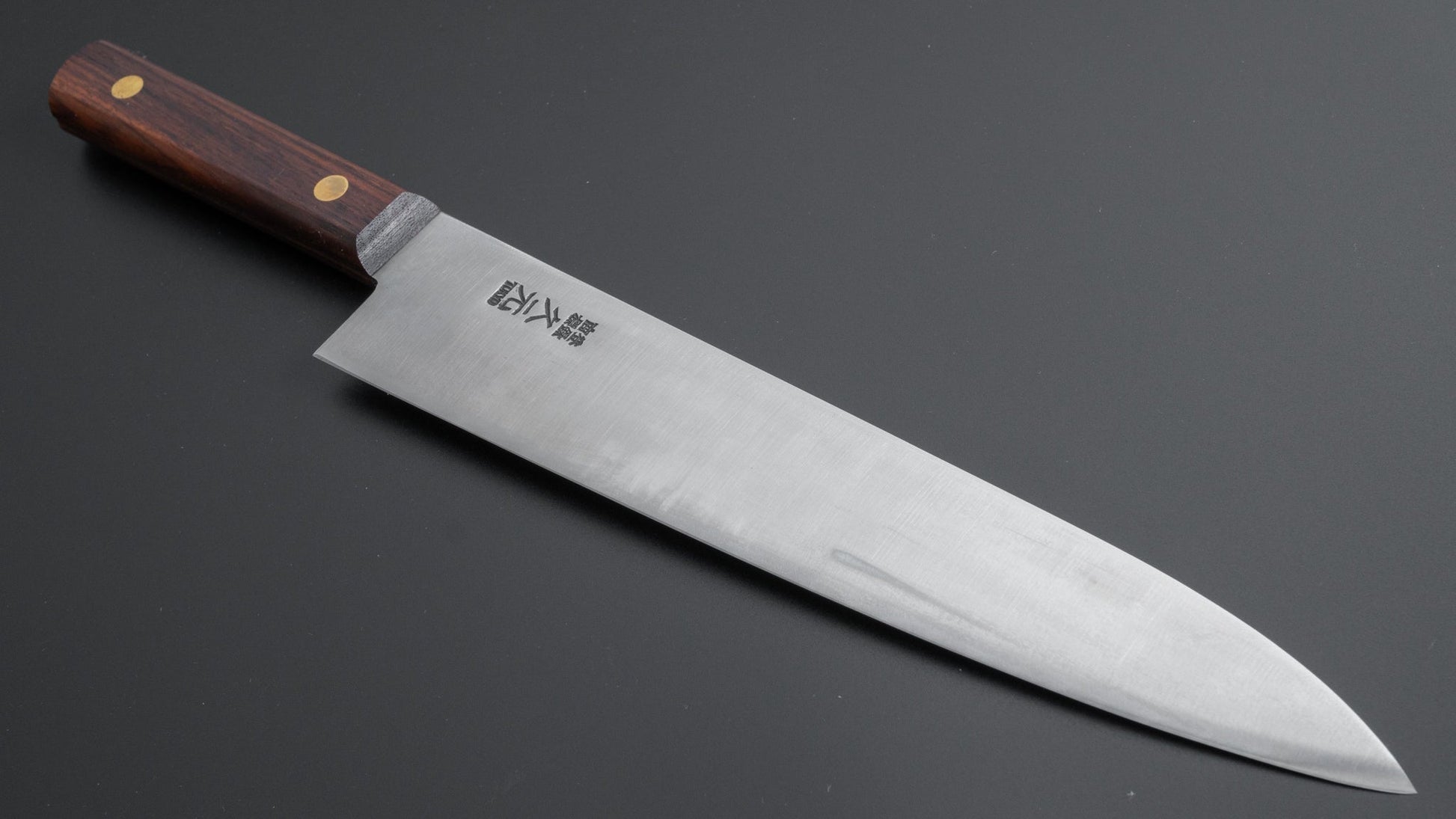 Morihei Hisamoto Vintage SK Gyuto 240mm Rosewood Handle (No Bolster) - HITOHIRA