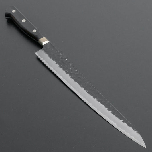 Hitohira Futana SB Kuro Tsuchime Sujihiki 240mm Pakka Handle (Yo) - HITOHIRA