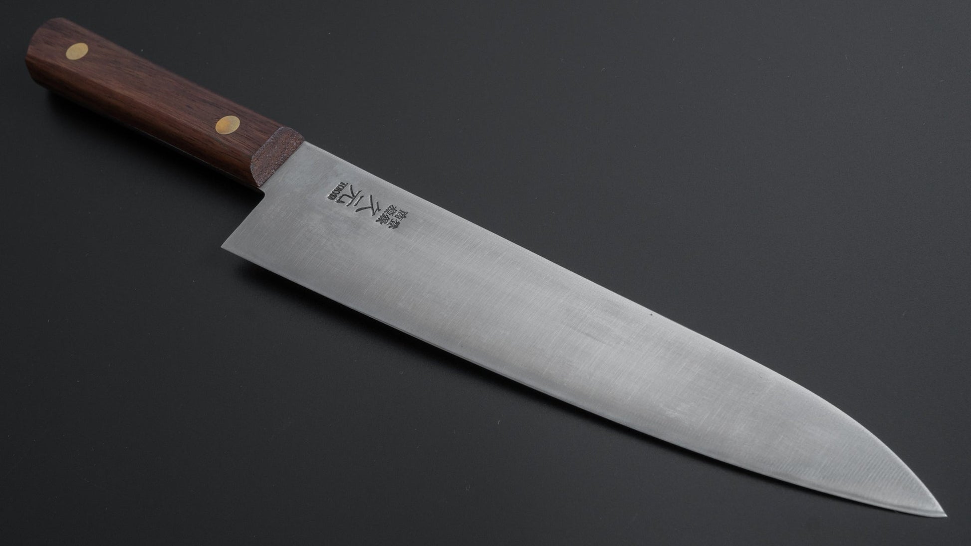 Morihei Hisamoto Vintage SK Gyuto 210mm Rosewood Handle (No Bolster) - HITOHIRA