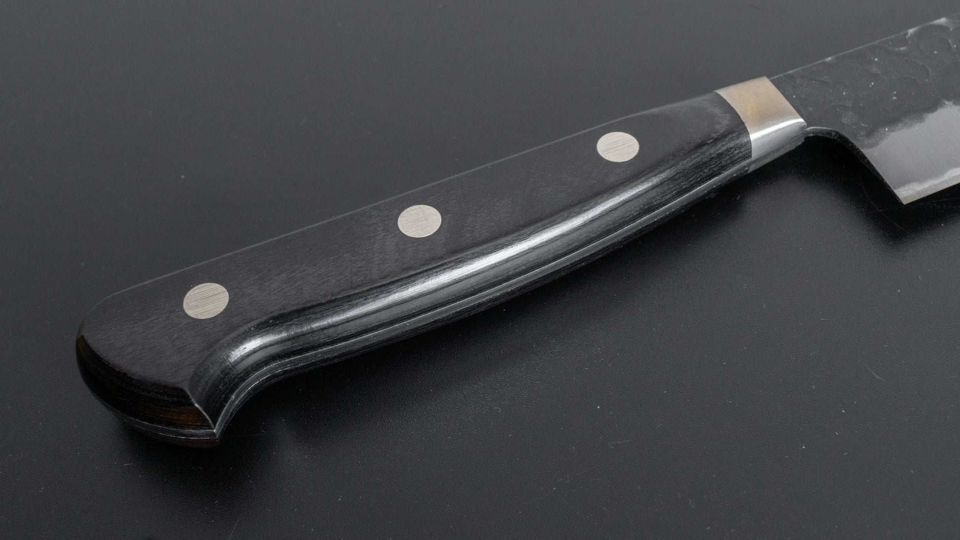 Hitohira Futana SB Kuro Tsuchime Sujihiki 240mm Pakka Handle (Yo) - HITOHIRA