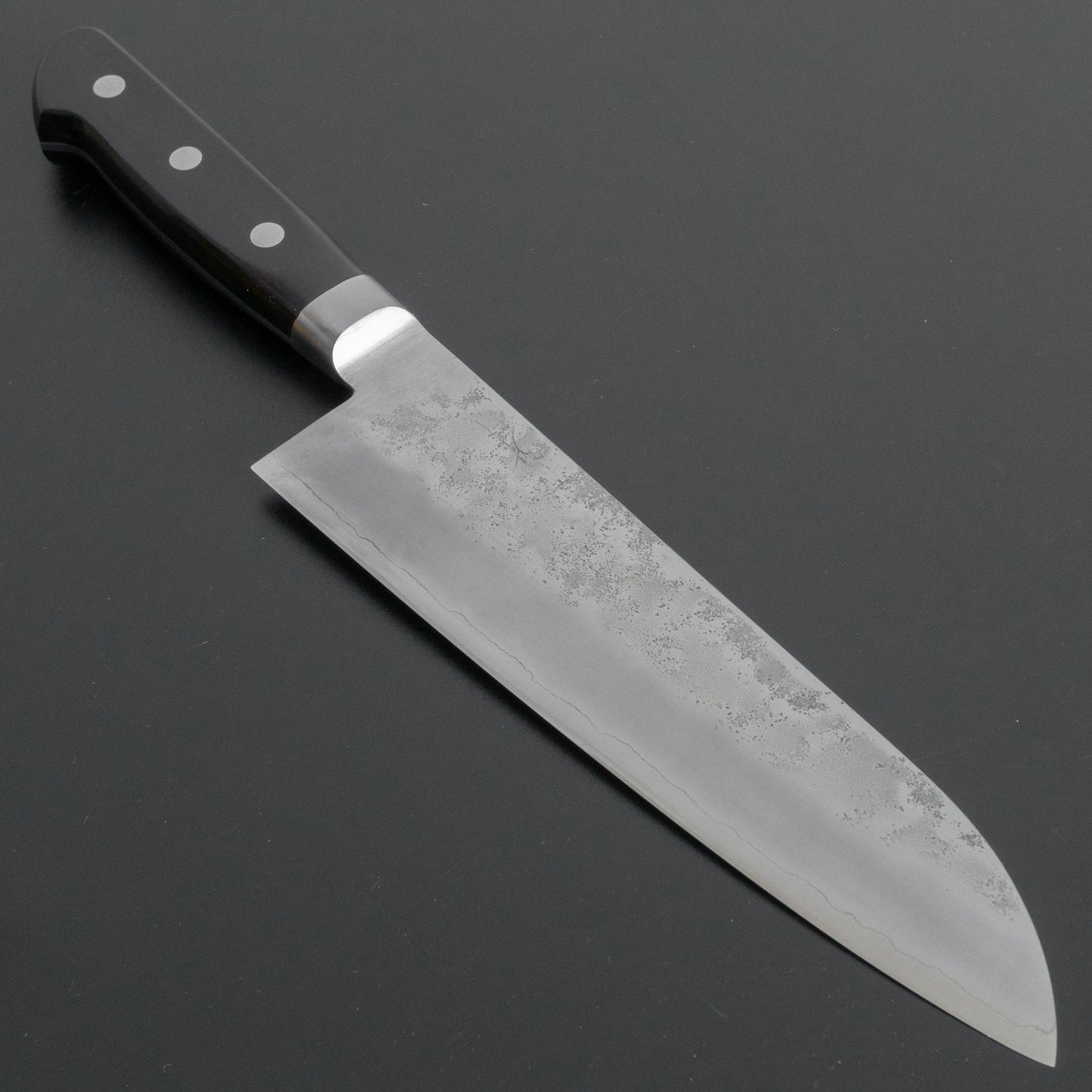 Hitohira Futana S3 Nashiji Santoku 180mm Pakka Handle (Yo) - HITOHIRA