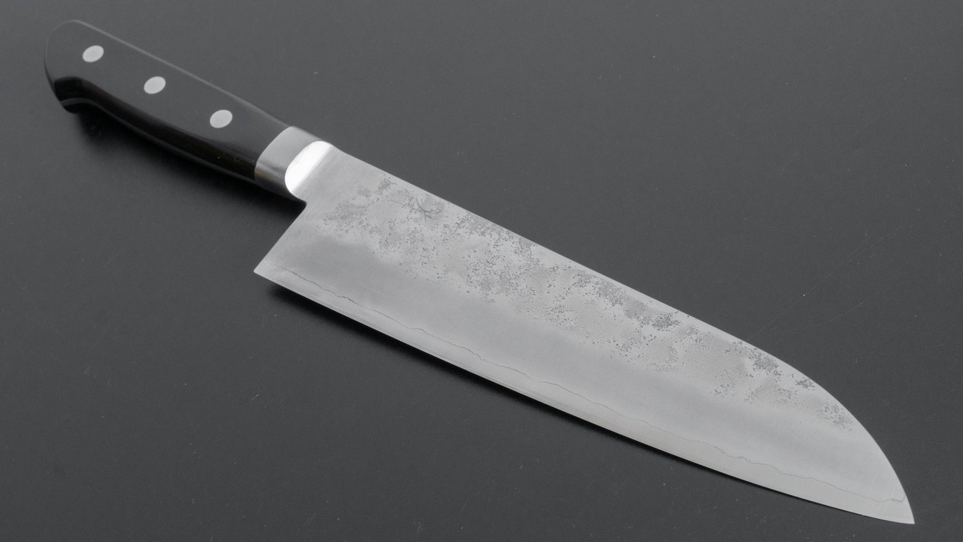 Hitohira Futana S3 Nashiji Santoku 180mm Pakka Handle (Yo) - HITOHIRA