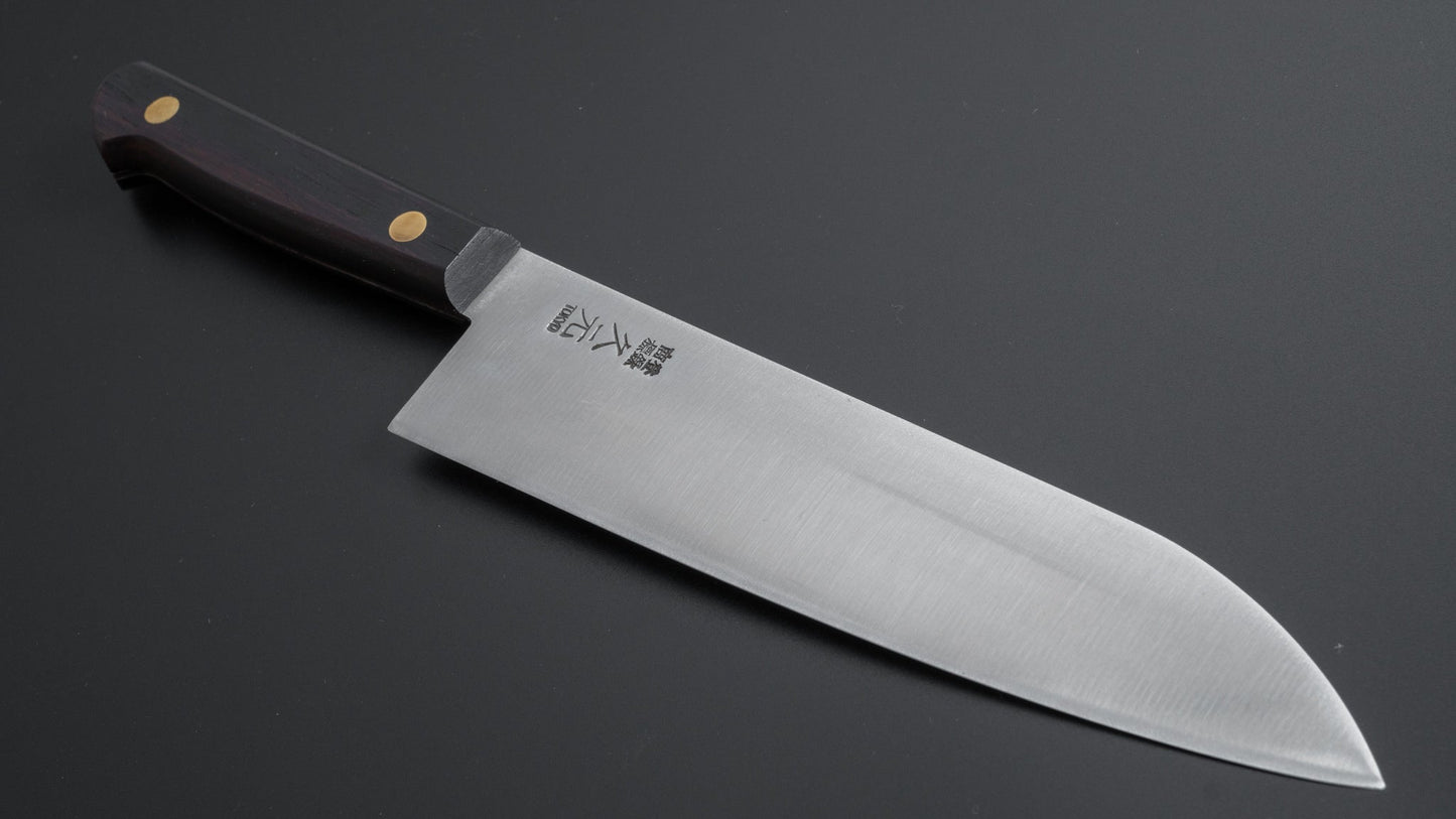 Morihei Hisamoto Vintage SK Santoku 180mm Rosewood Handle (No Bolster) - HITOHIRA