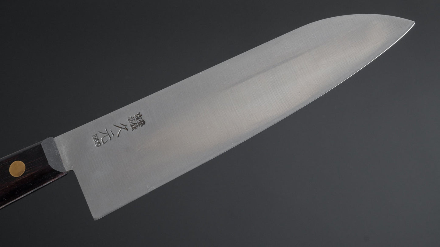 Morihei Hisamoto Vintage SK Santoku 180mm Rosewood Handle (No Bolster) - HITOHIRA